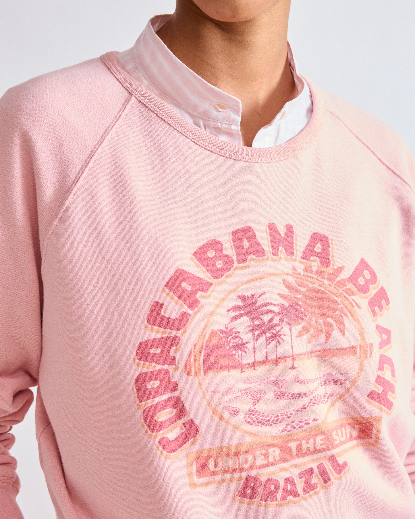 Sweatshirt Femme en Molleton Rose Tabana