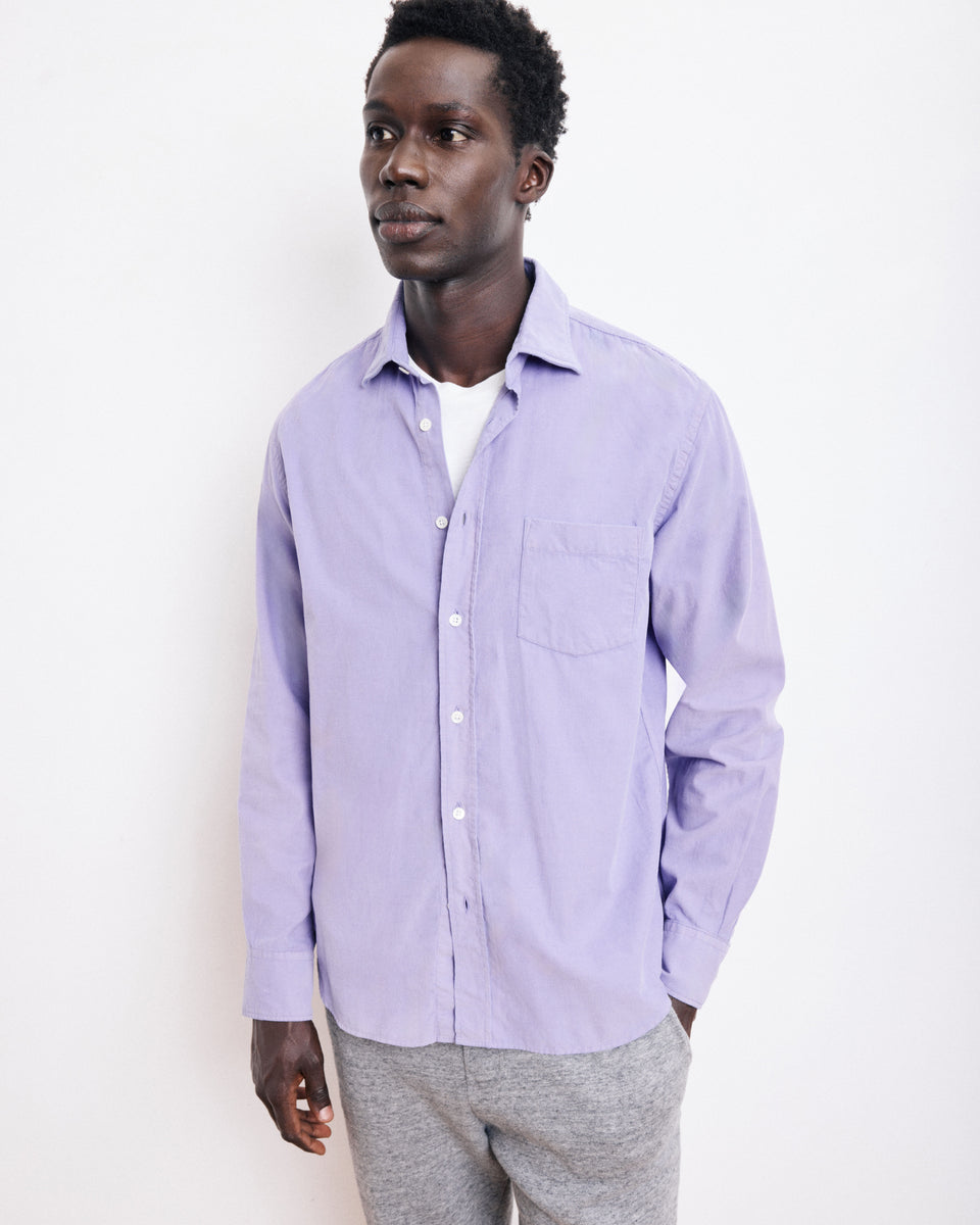 Paul Men's Amethyste Thin Corduroy Shirt - Image principale