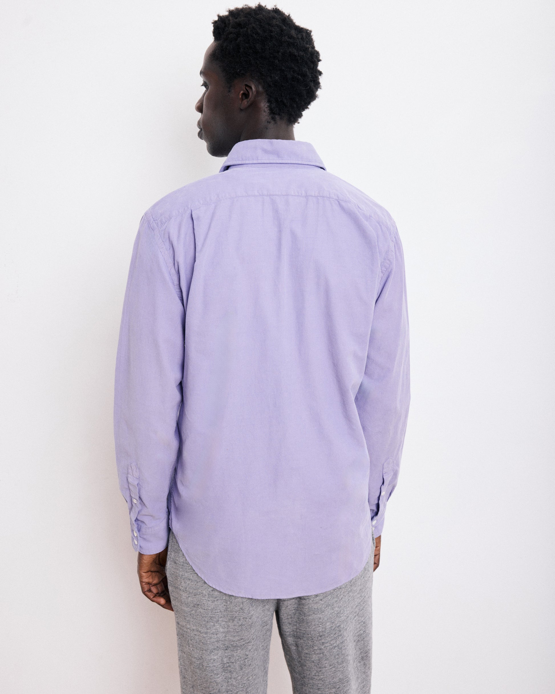 Chemise Homme en Velours Côtelé Améthyste Paul