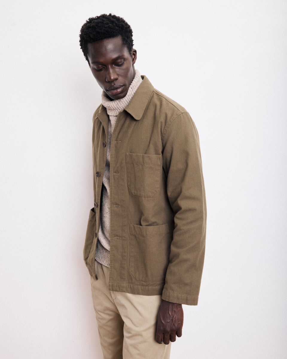 Veste Homme en Moleskine de Coton Bronze Perry - Image principale