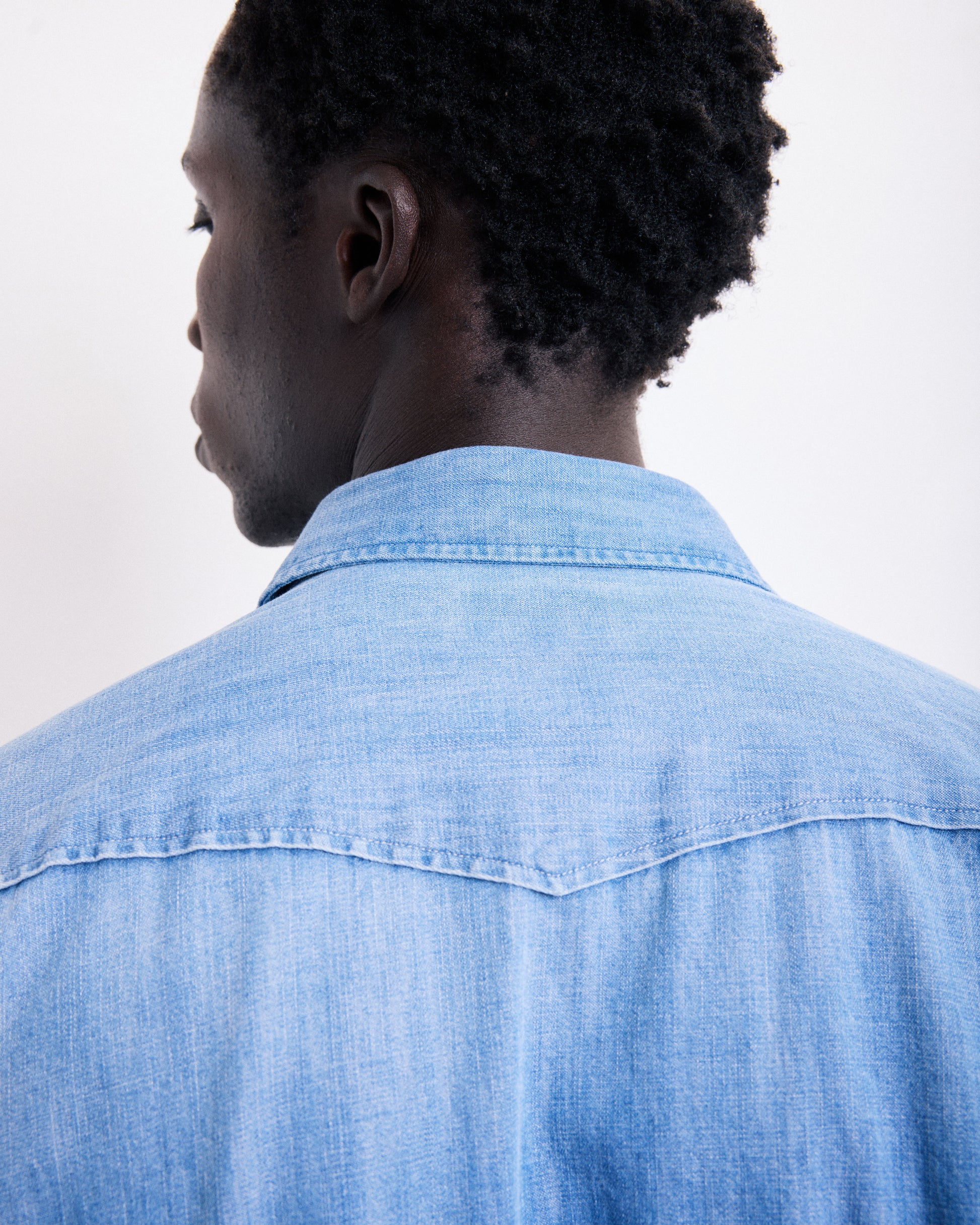 Chemise Homme en Denim Bleu Indigo Phoenix