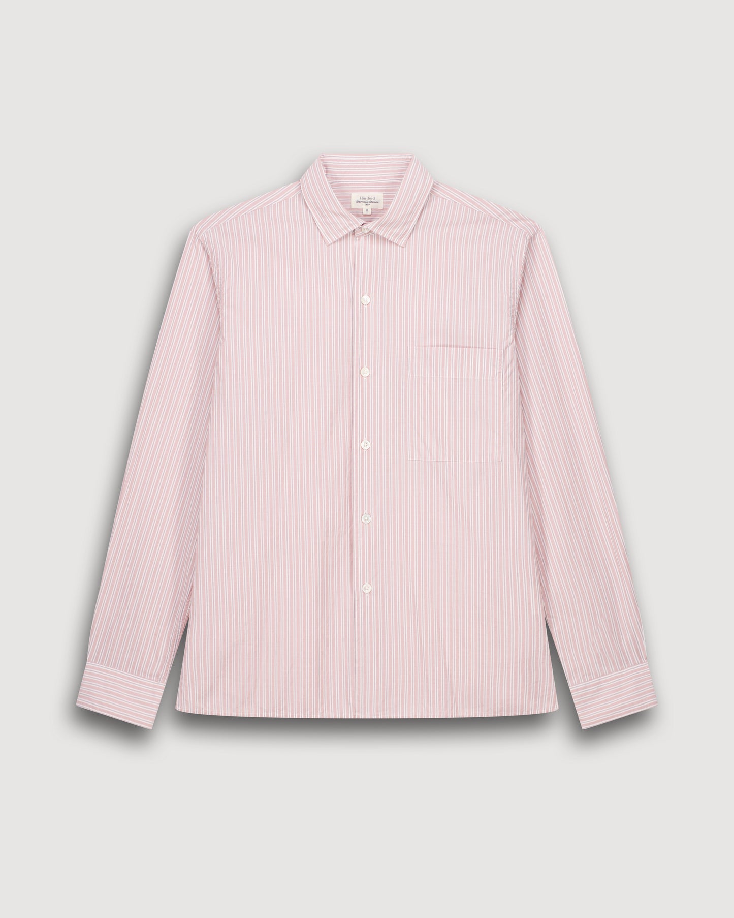 Patt Men's Pink Striped Poplin Shirt