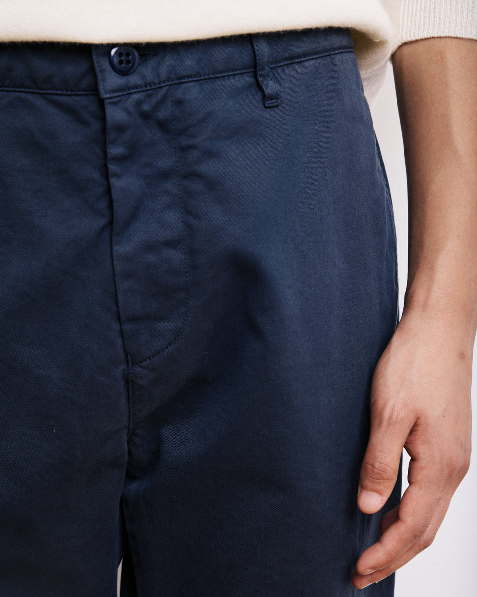 Hose für Herren aus marineblauem Chinos-Stoff Tex - Image 3