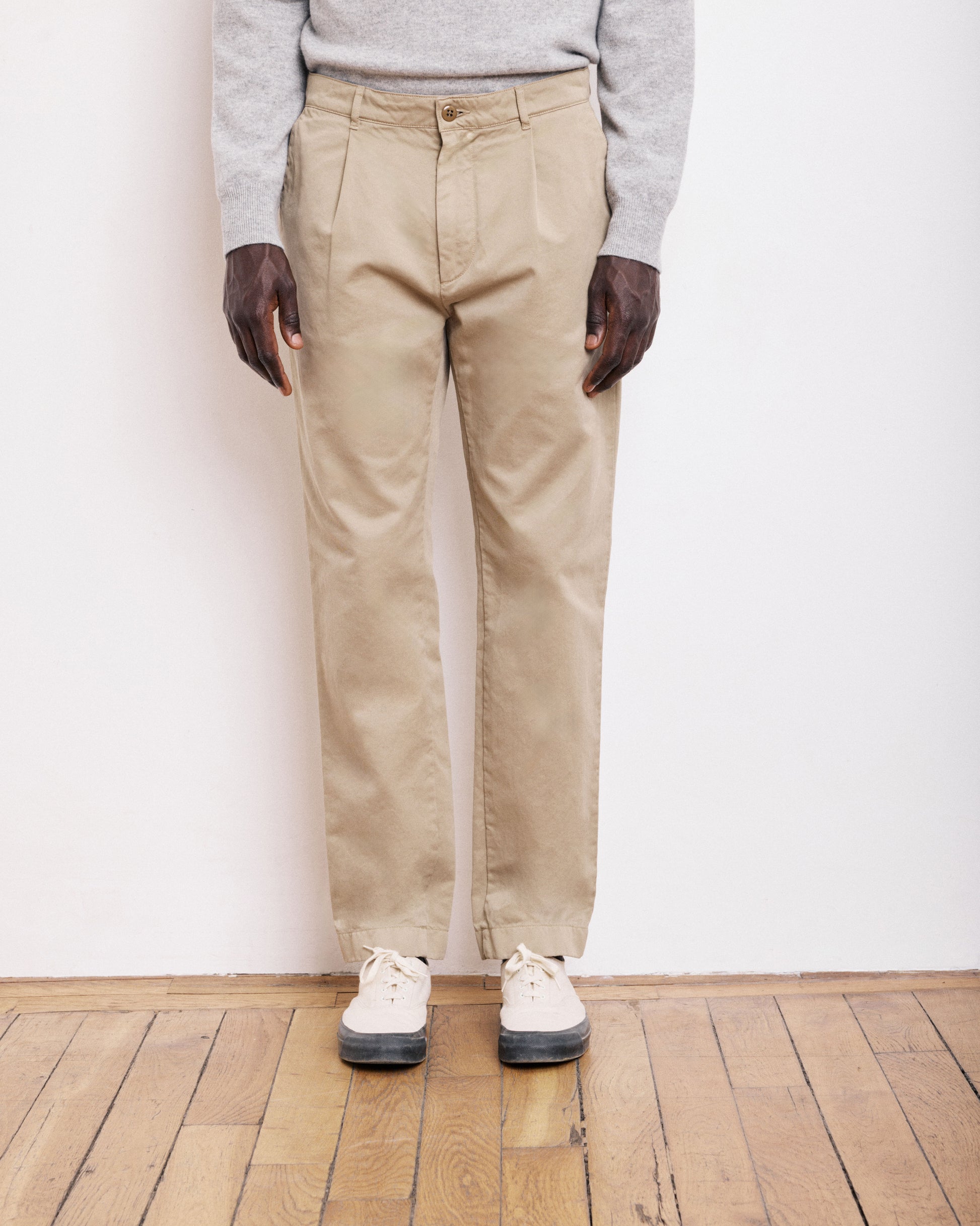 Pantalon Homme en Chino Beige Tommy