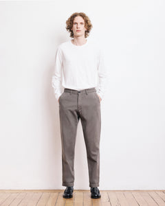 Pantalon Homme en Piqué Vert de Gris Tyron