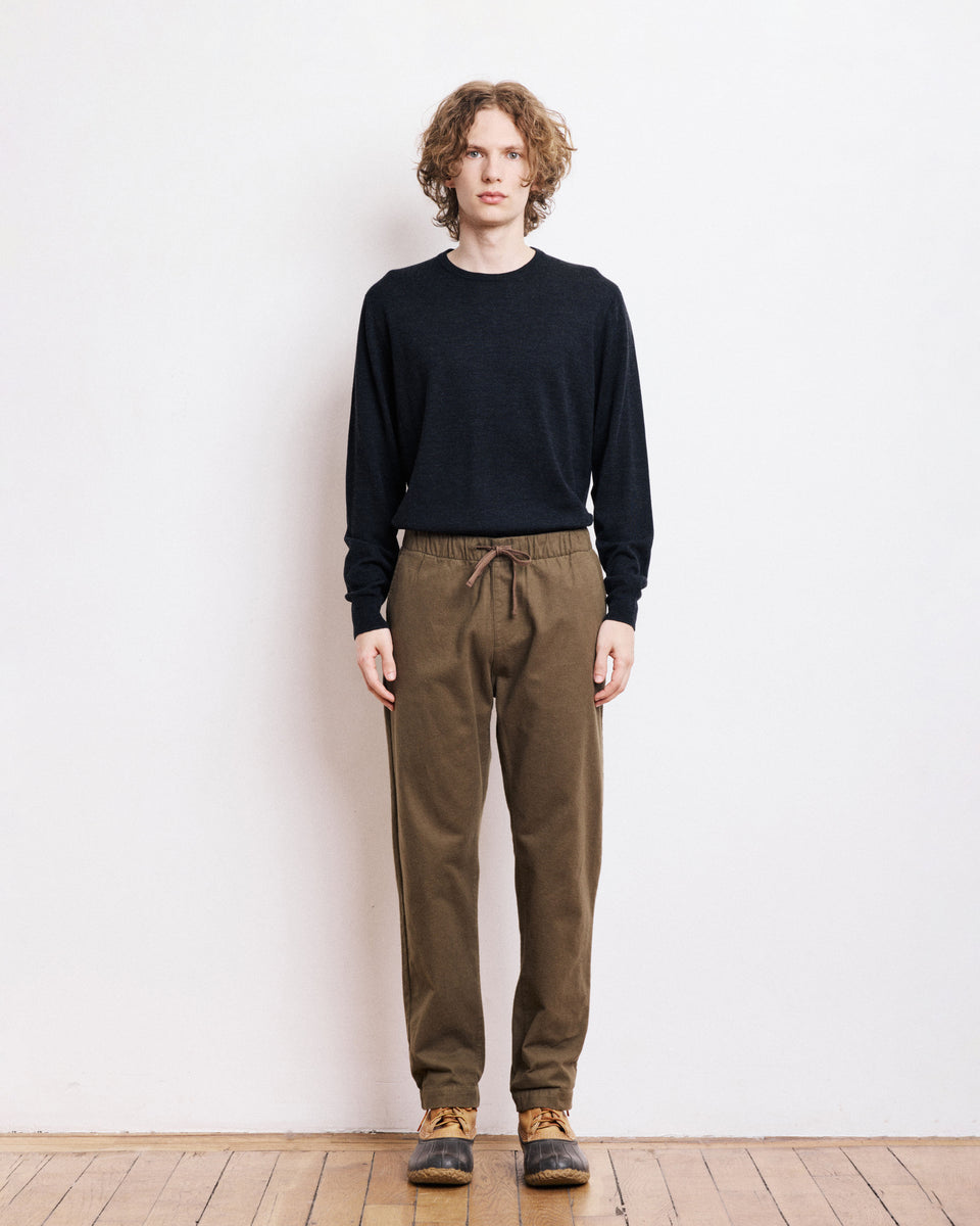 Joggy Men's Bronze Cotton Moleskin Pants - Image principale