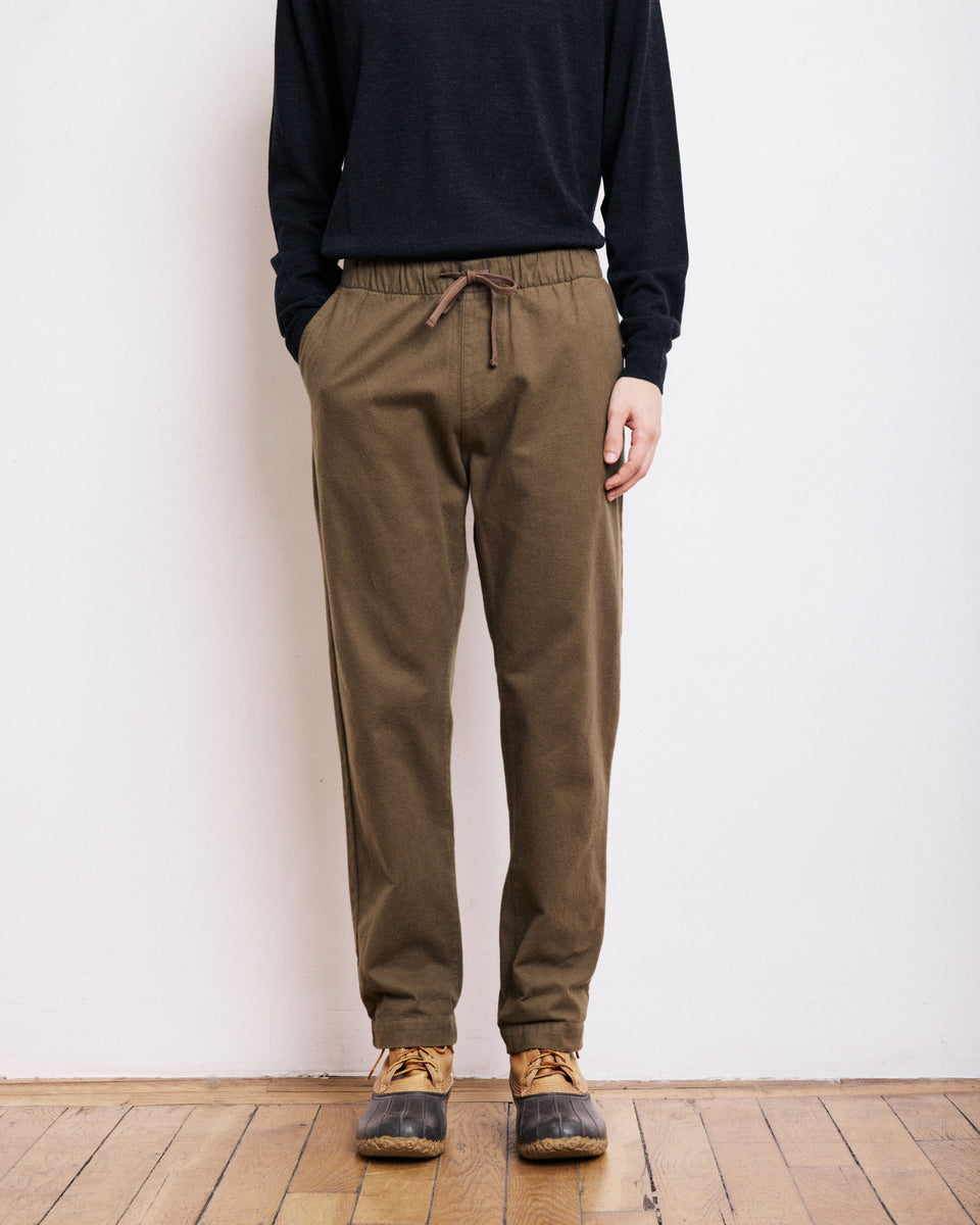 Joggy Men's Bronze Cotton Moleskin Pants - Image alternative