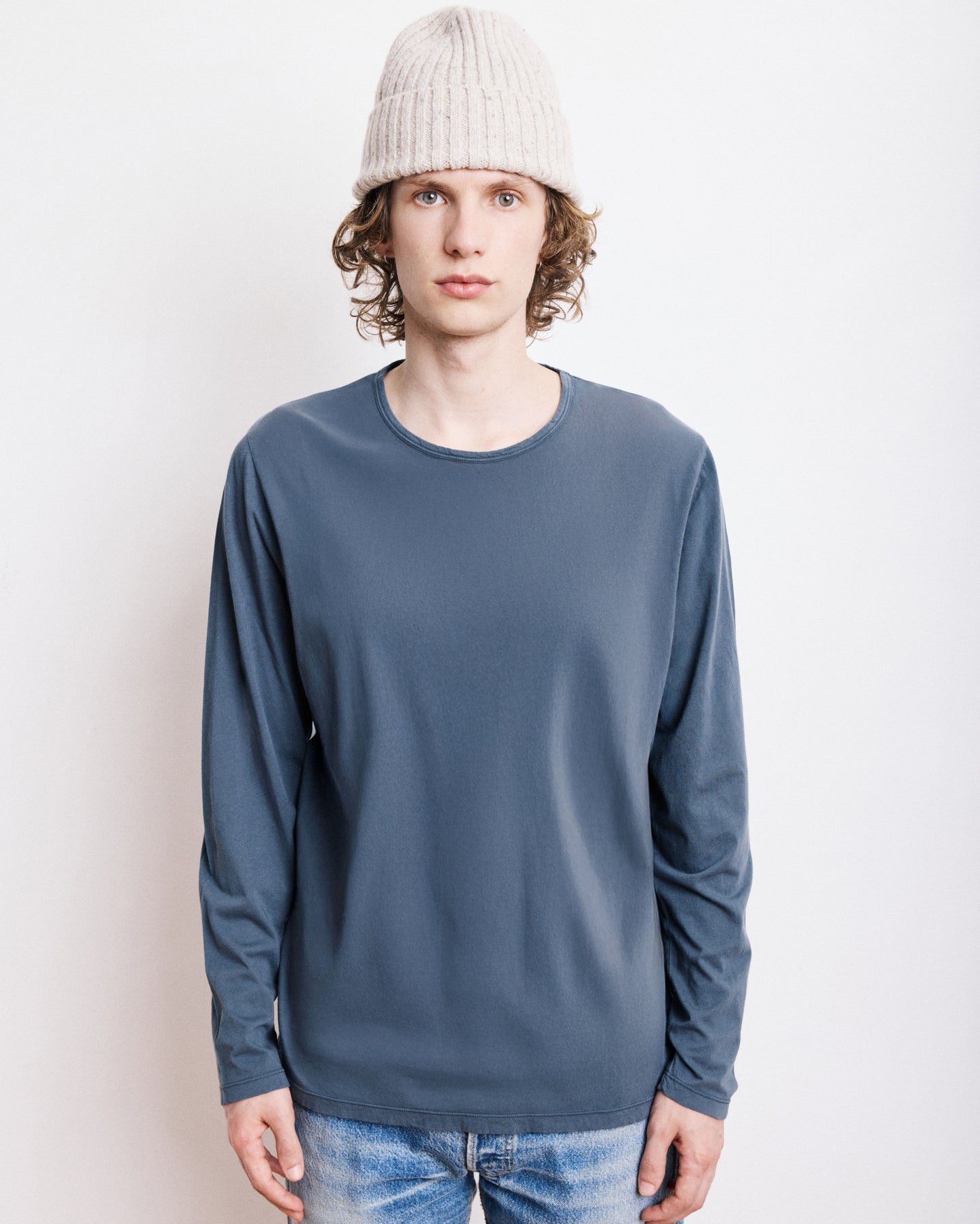 T-Shirt Homme en Jersey Léger Carbone Light Crew