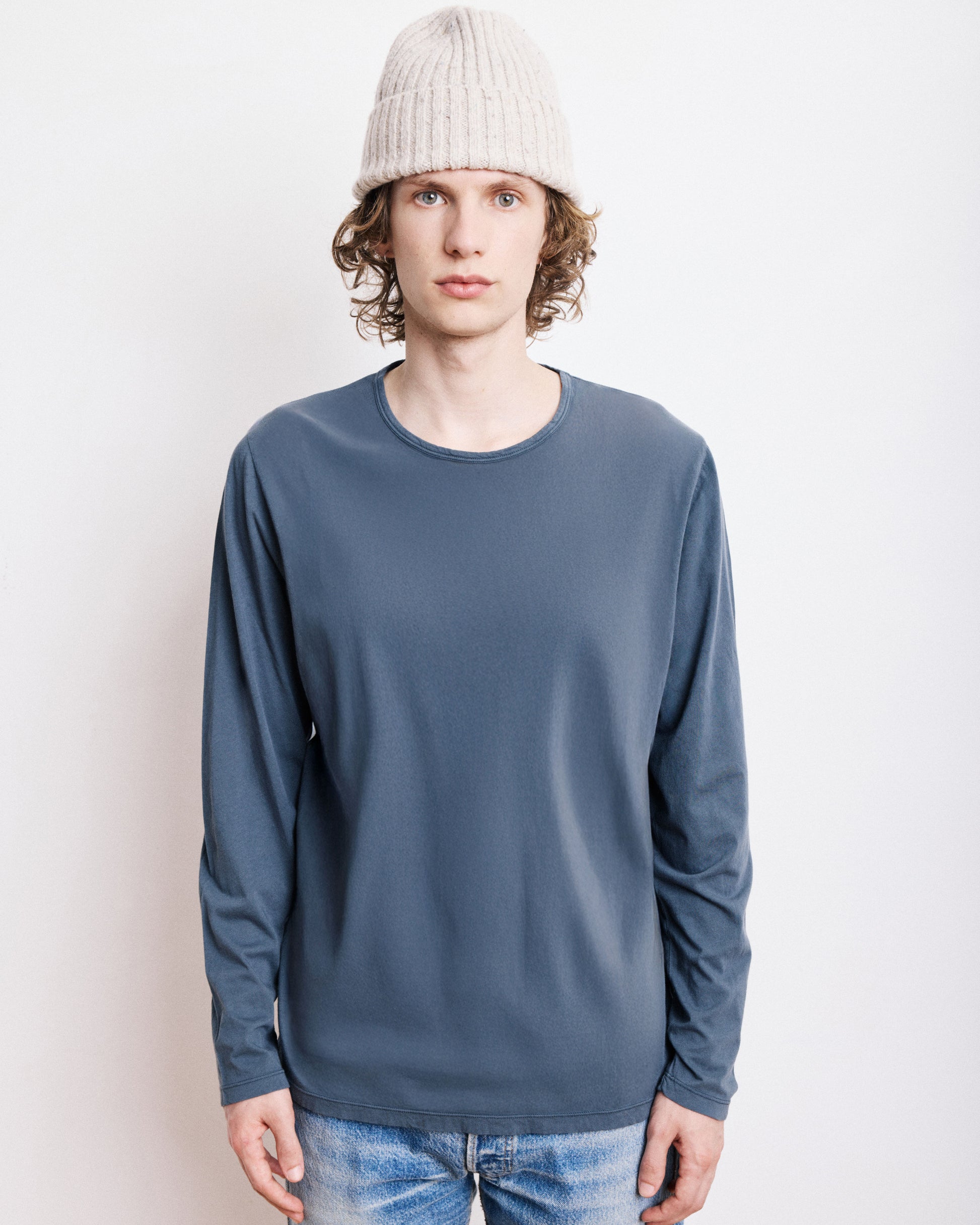 T-Shirt Homme en Jersey Léger Carbone Light Crew