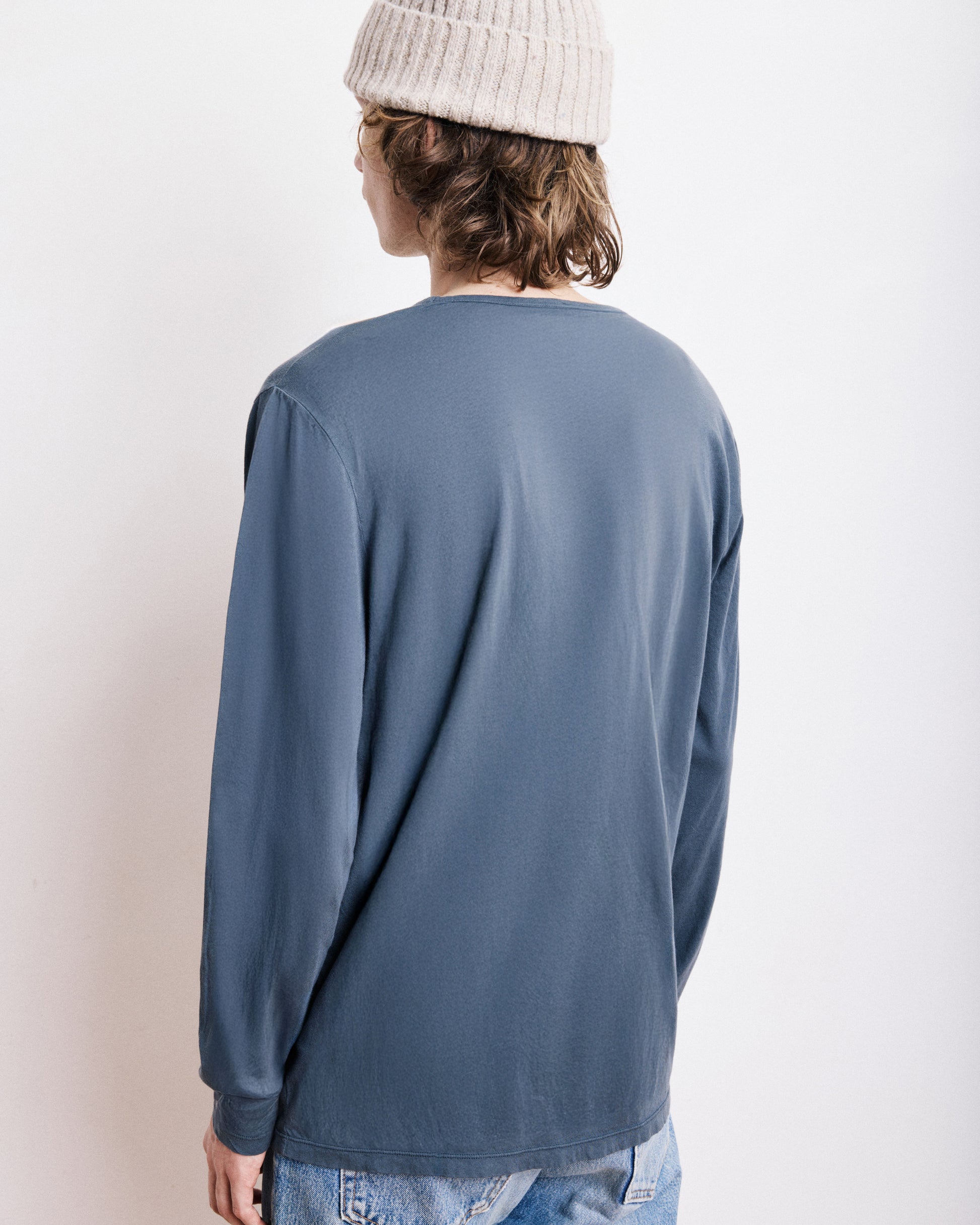 T-Shirt Homme en Jersey Léger Carbone Light Crew