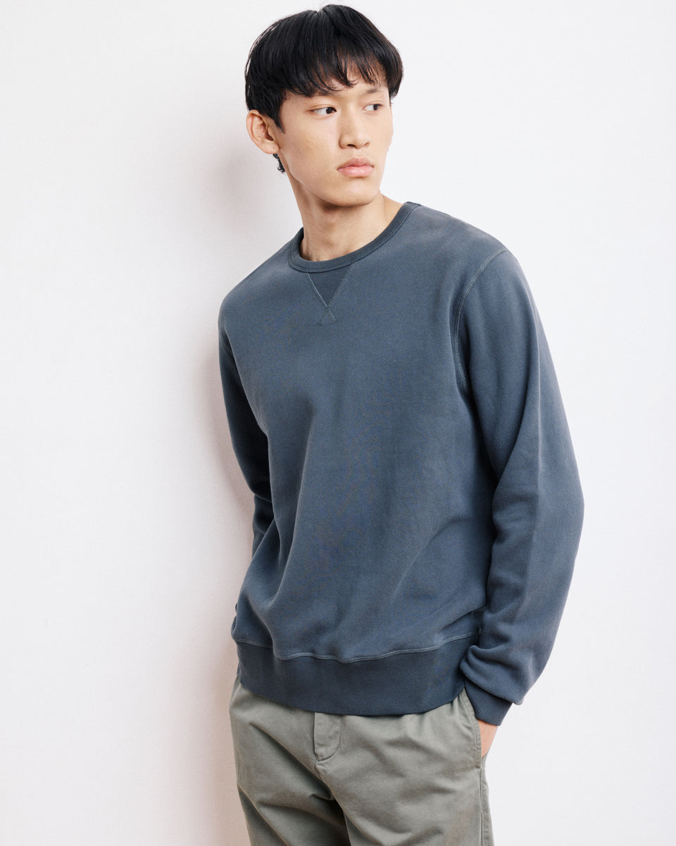 Sweatshirt Homme en Molleton Carbone Crew - Image principale