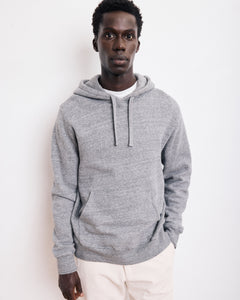 Sweatshirt à capuche Homme en molleton Gris Chiné