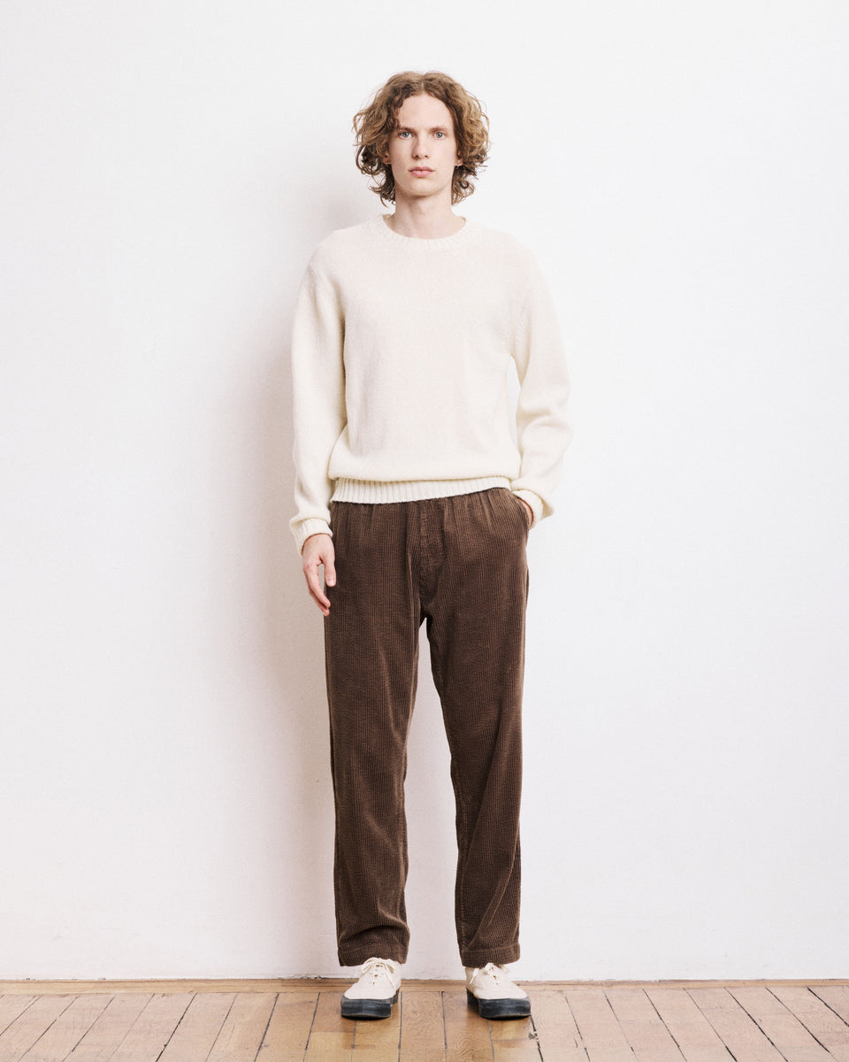 Crew Men's Off-white Shetland Wool Sweater - Image alternative
