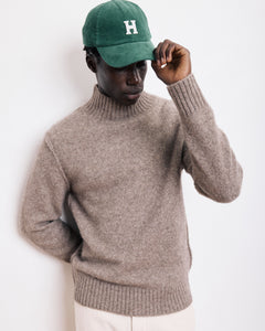 Casquette Homme en Velours Côtelé Vert Cap H