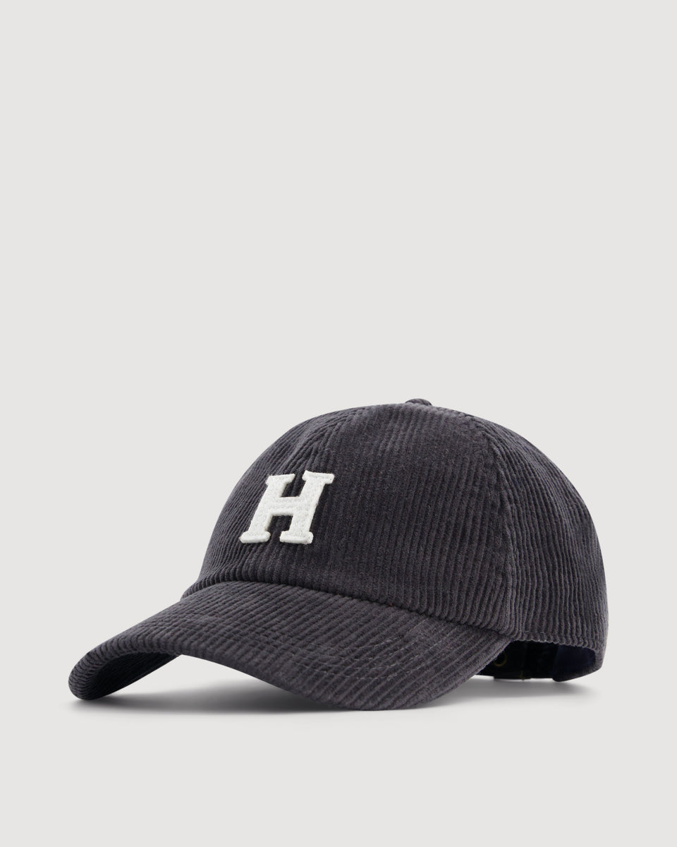 Cap H Men's Grey Corduroy Cap - Image 3