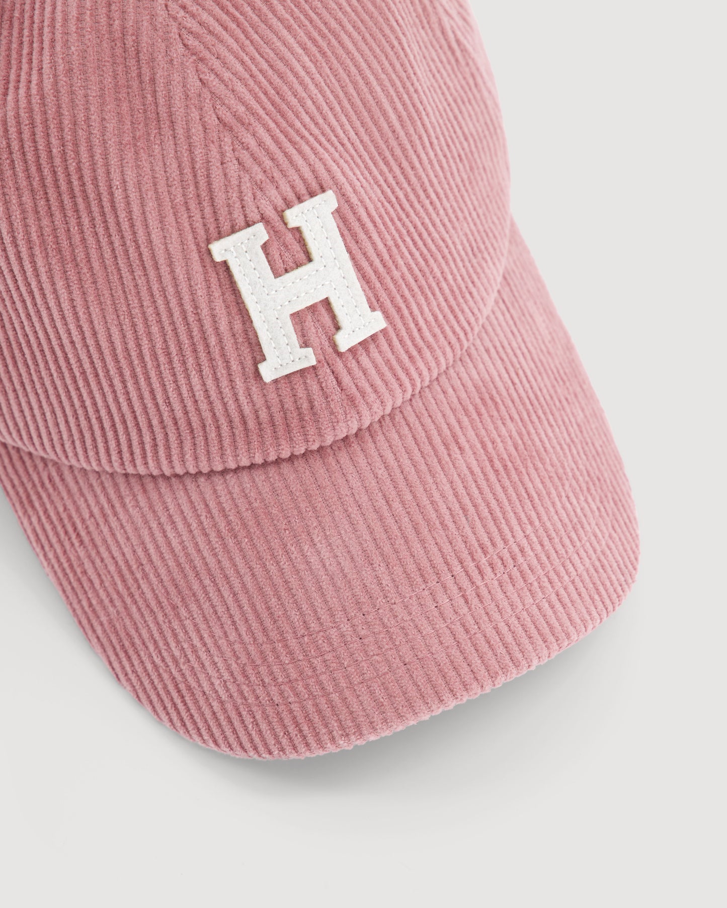 Casquette Femme en Velours Côtelé Rose Cap H