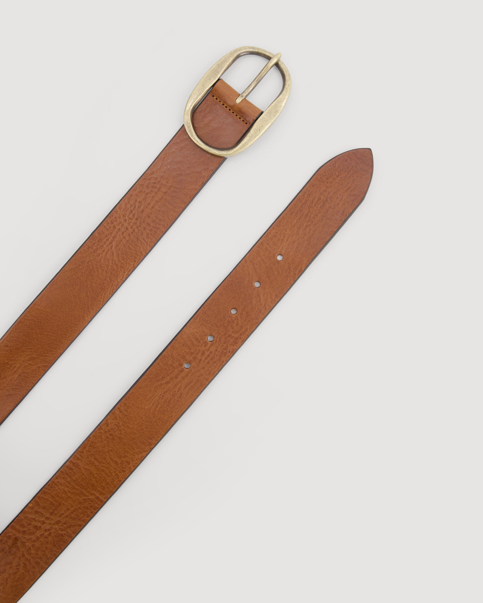 Ceinture Femme en Cuir Marron Angus