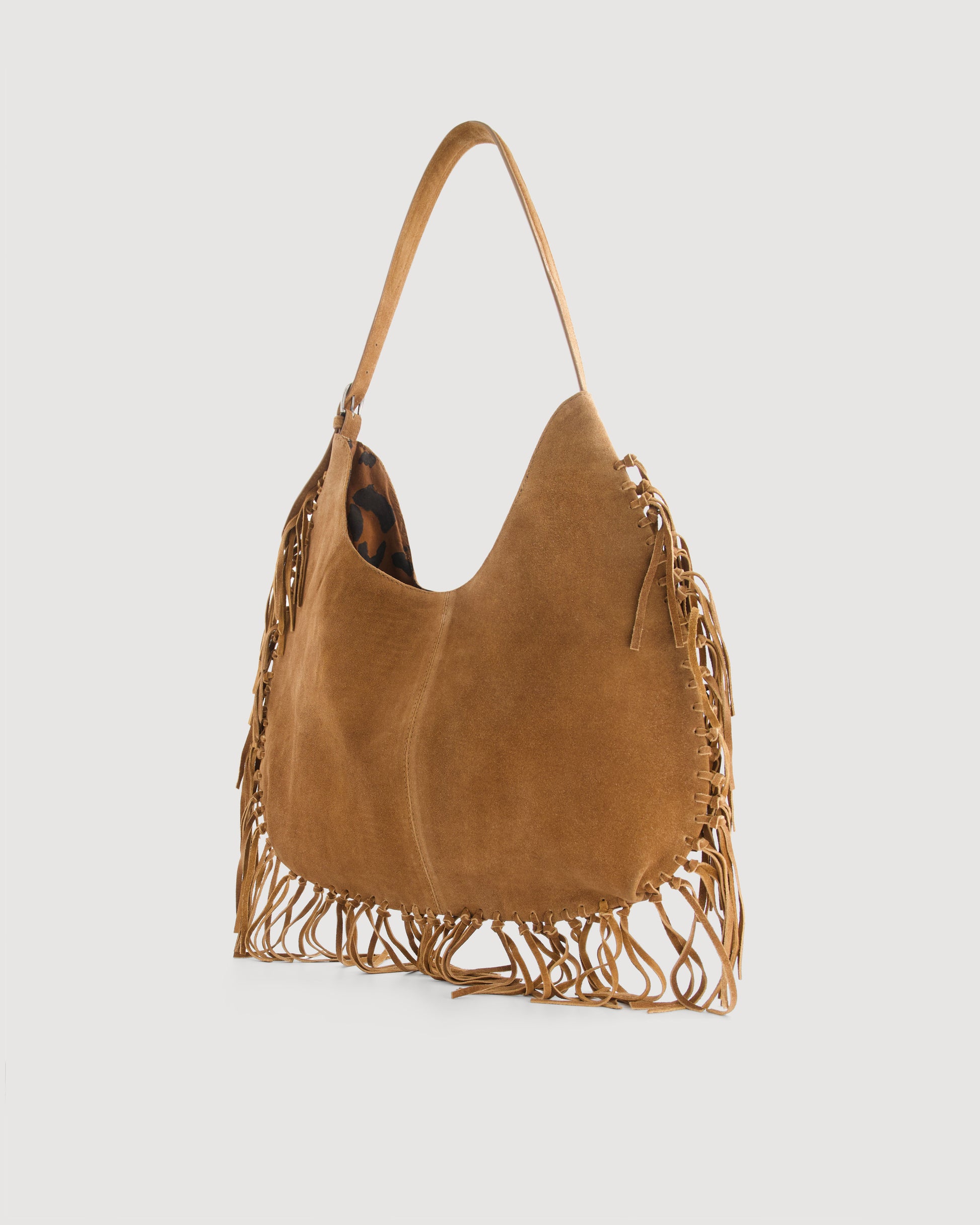 Sac Femme en Cuir Suédé Marron Aretha Bag