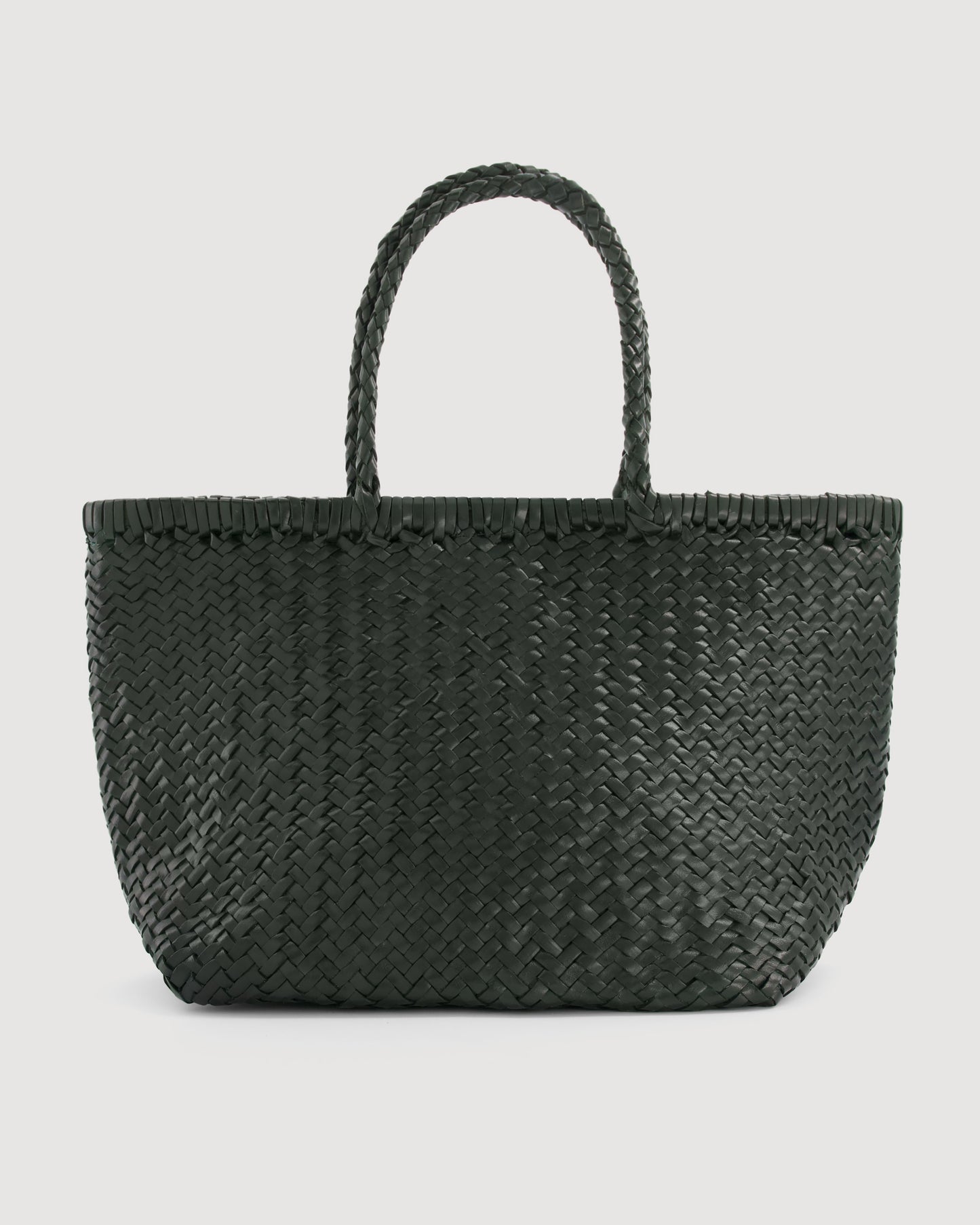 Sac Femme en Cuir Tréssé Vert Amede Bag
