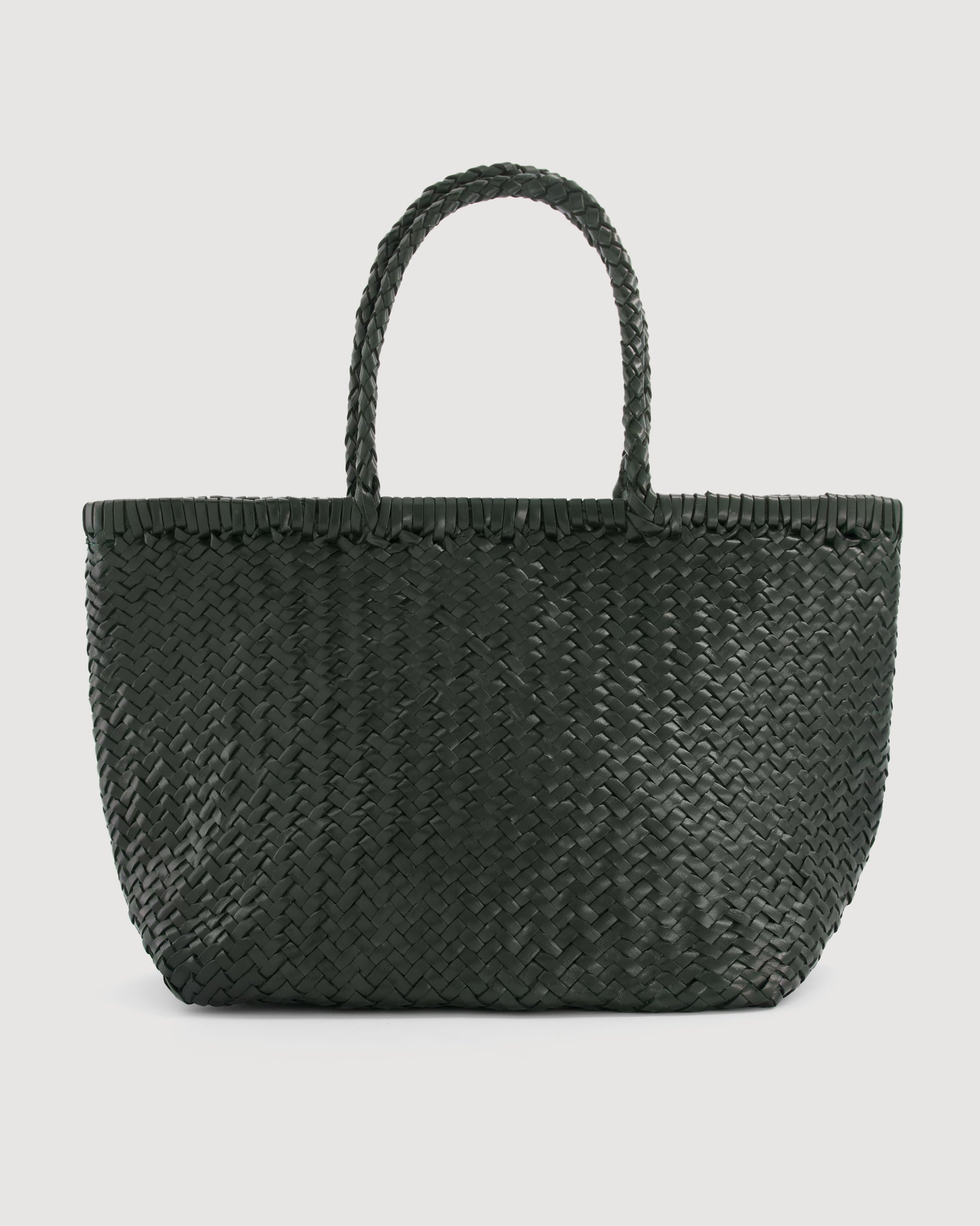 Sac Femme en Cuir Tréssé Vert Amede Bag
