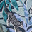 Large Bag Women's Blue Jungle Printed Cotton Bag