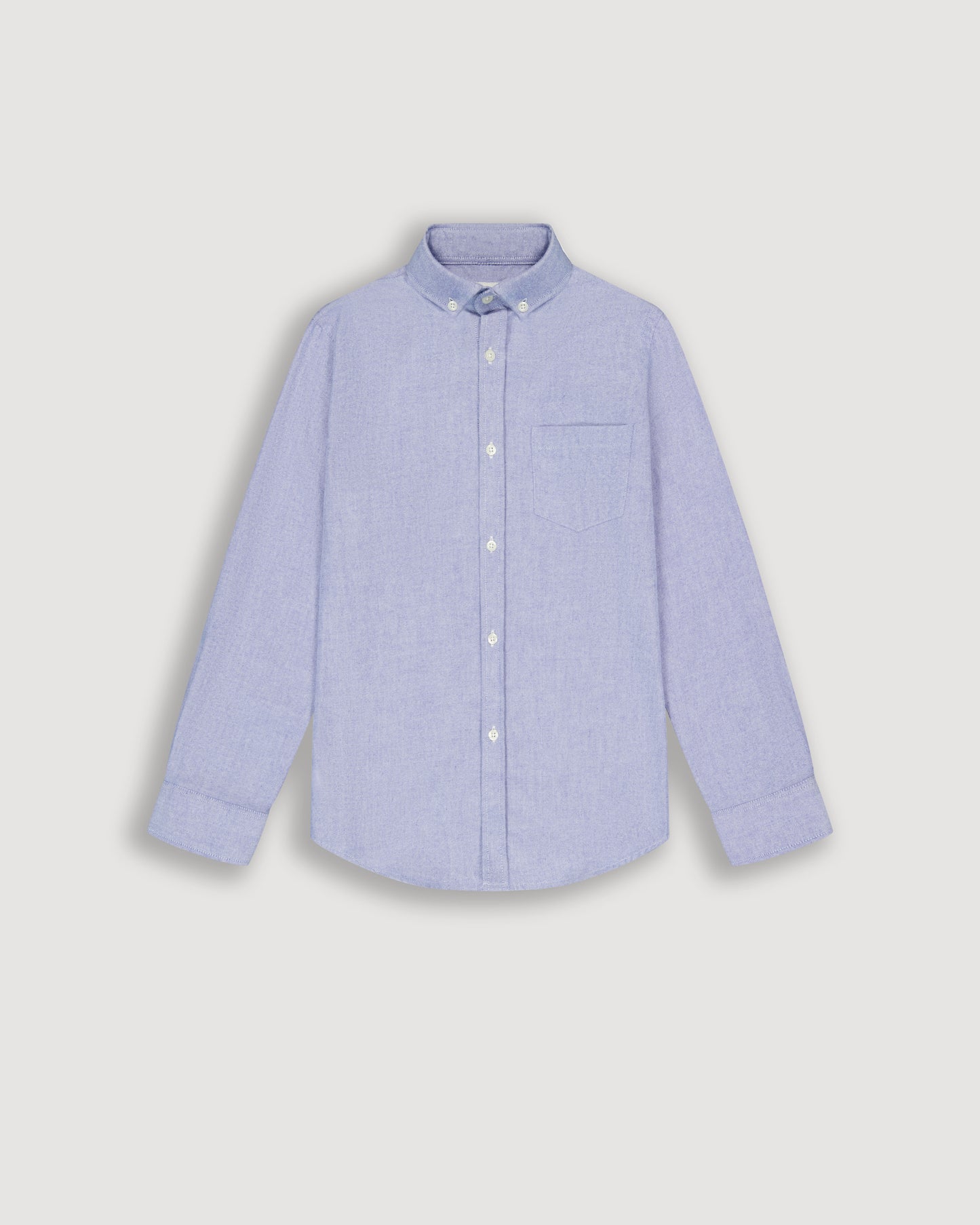 Chemise Garçon en Oxford Brossé Bleu Pitt