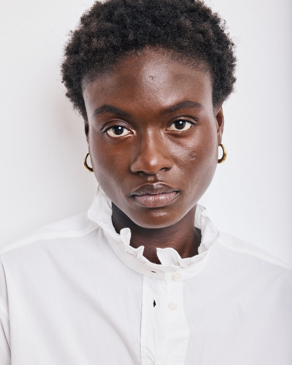 Chana Women's White Cotton Poplin Shirt - Image 3