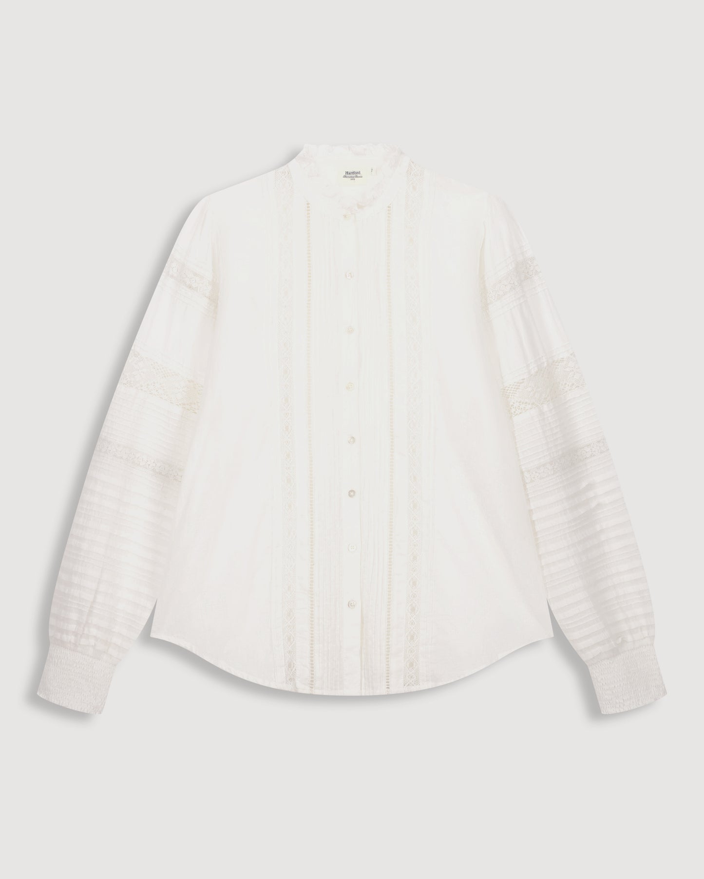 Chris Women's Off-White Cotton Voile Shirt