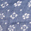Flower Men's Navy Blue Printed Wool Scarf