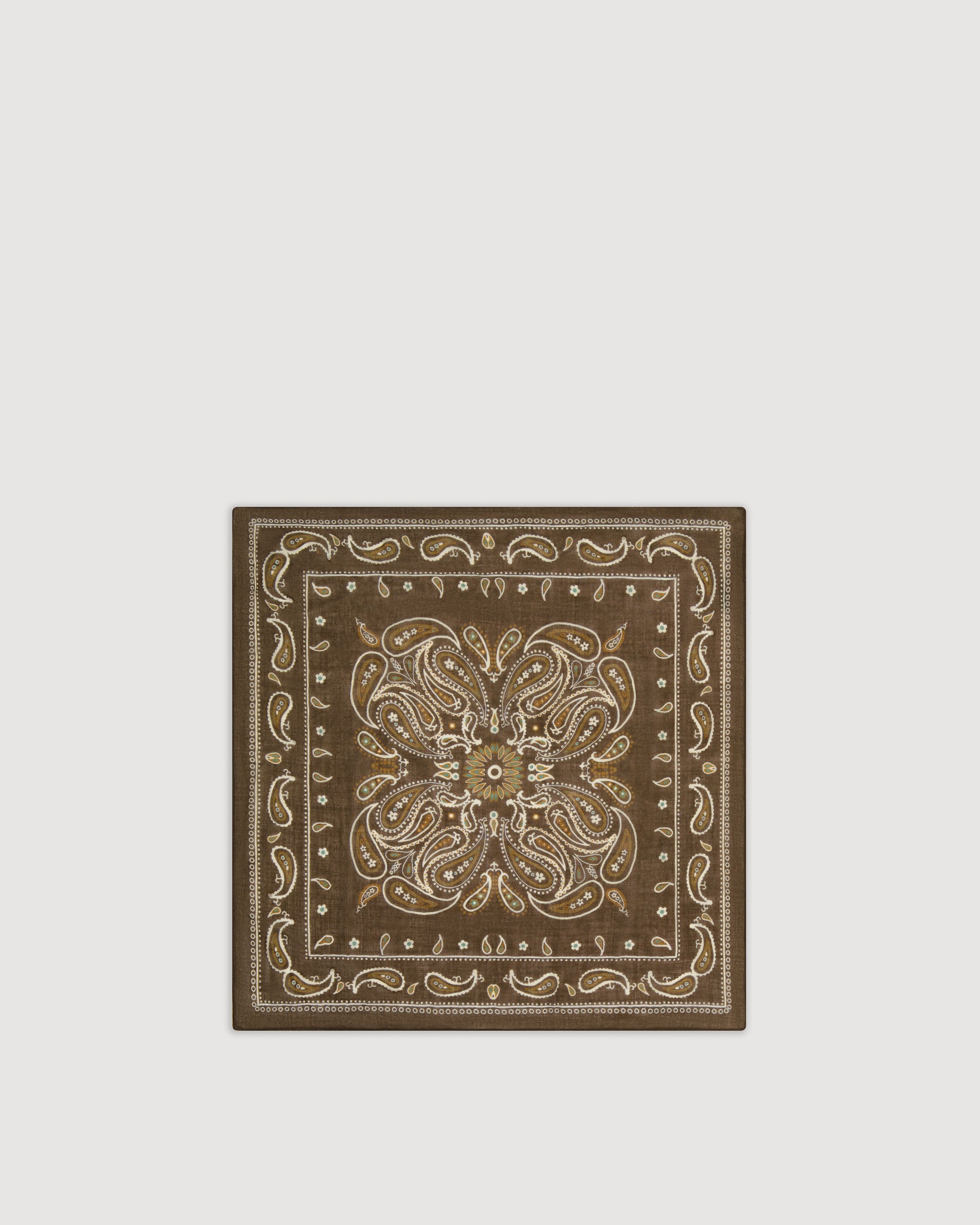 Bandana Femme en Laine Imprimé Vert Militaire