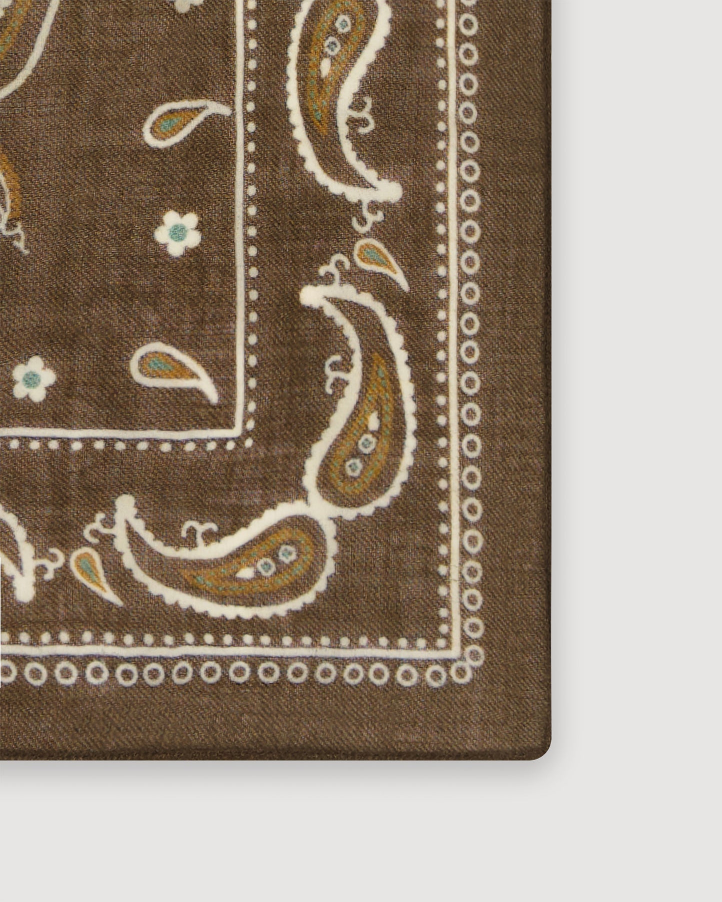 Bandana Femme en Laine Imprimé Vert Militaire