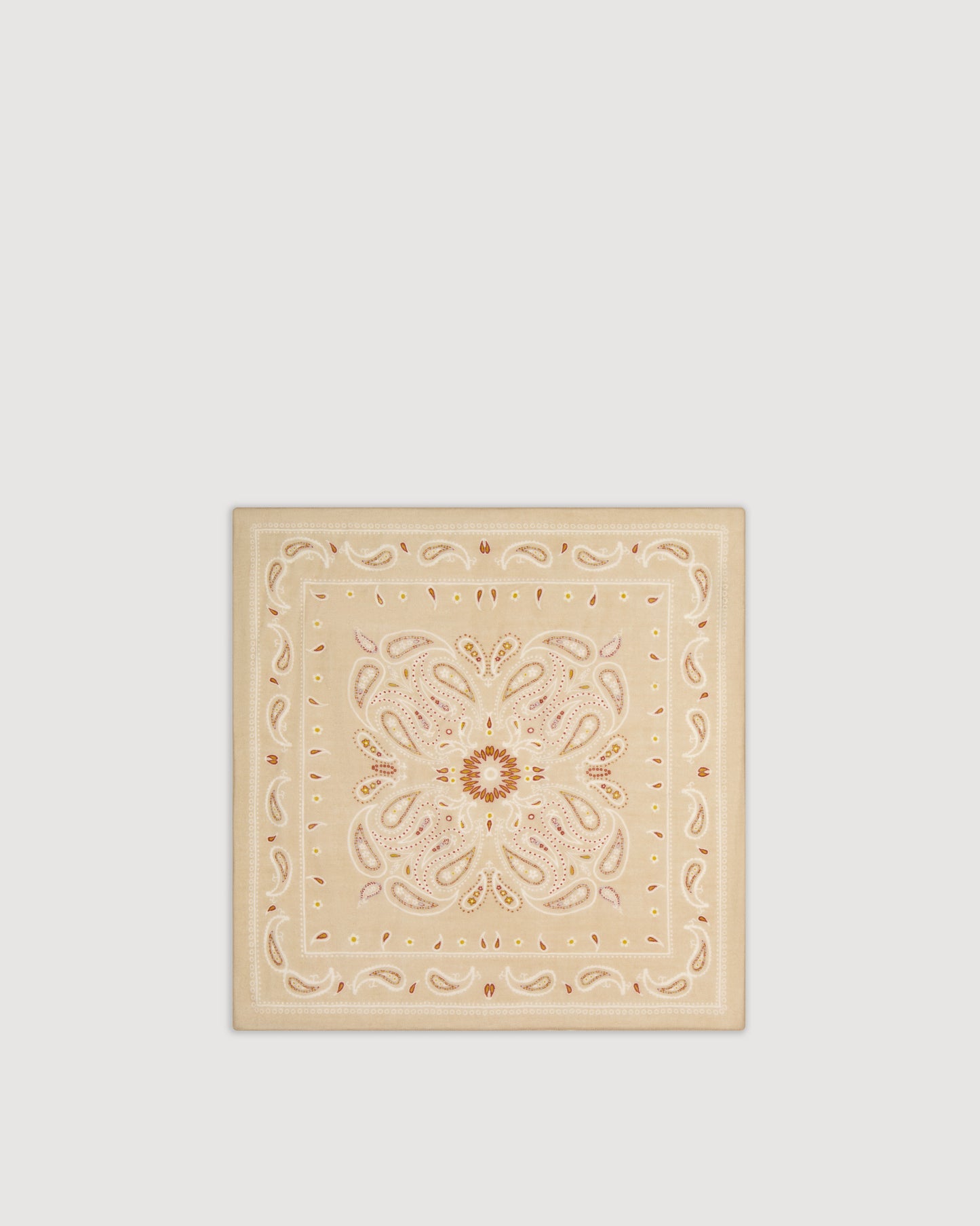 Bandana Femme en Laine Imprimé Beige
