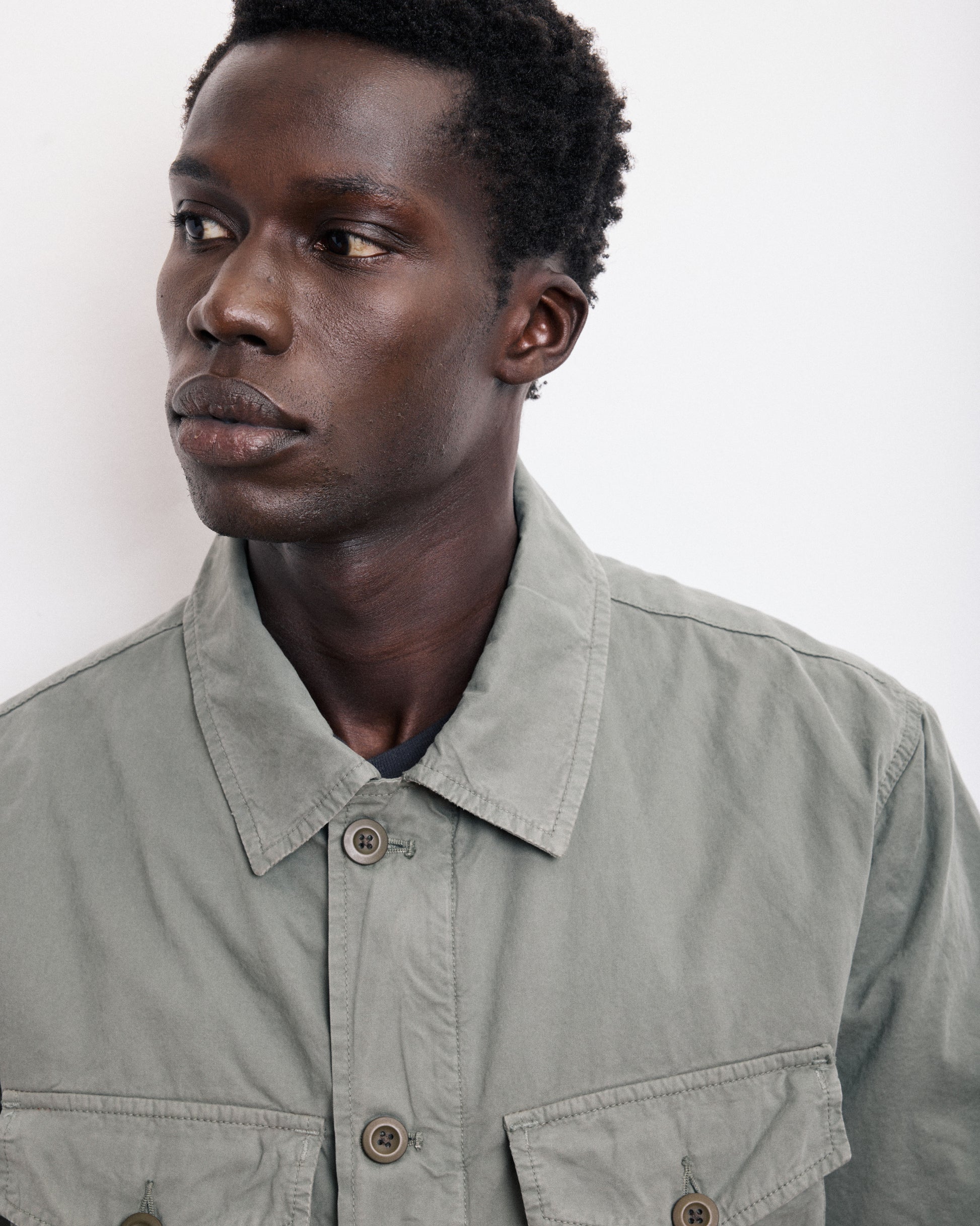Veste Homme en coton Vert militaire Jonah