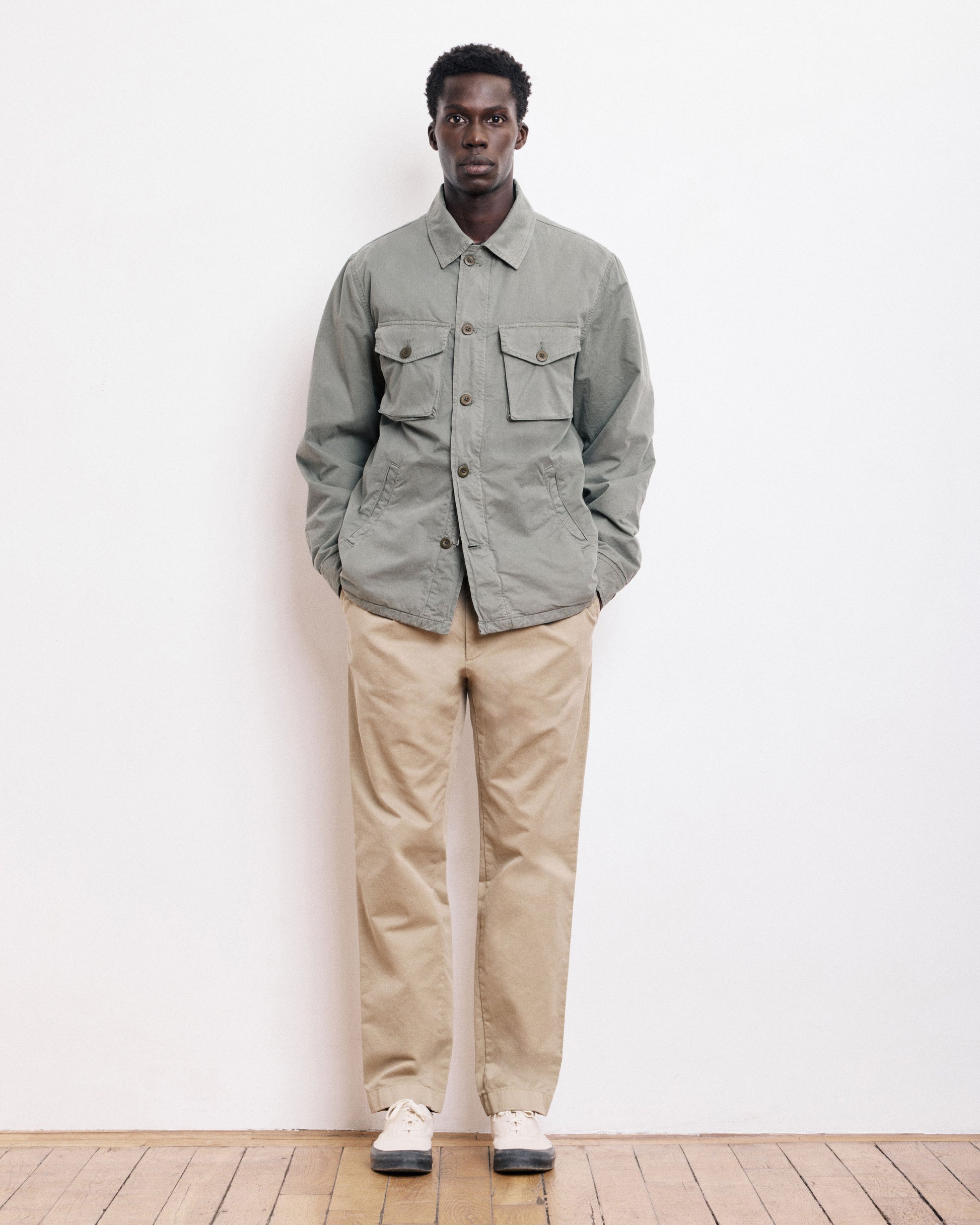 Veste Homme en coton Vert militaire Jonah