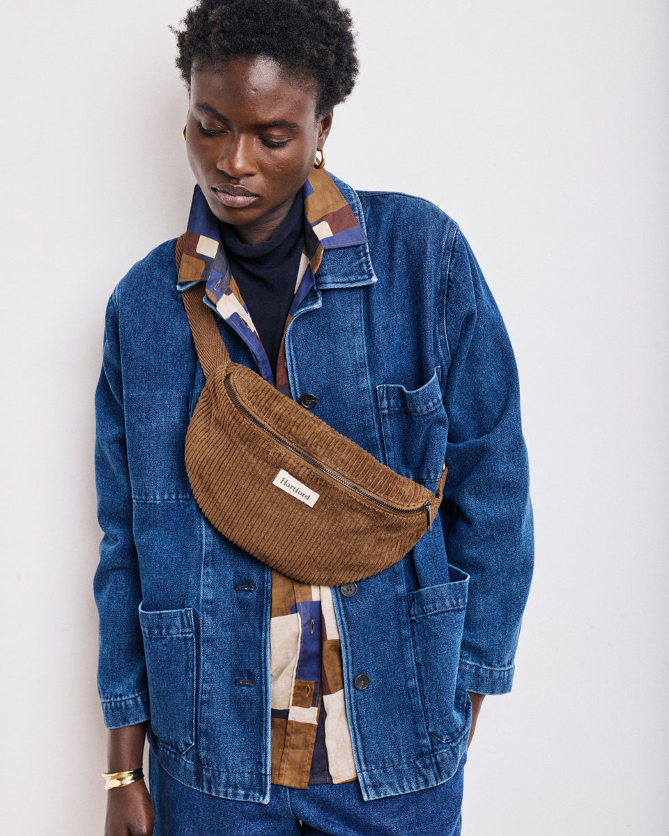 Etna Women's Mocha Corduroy Bag - Image principale