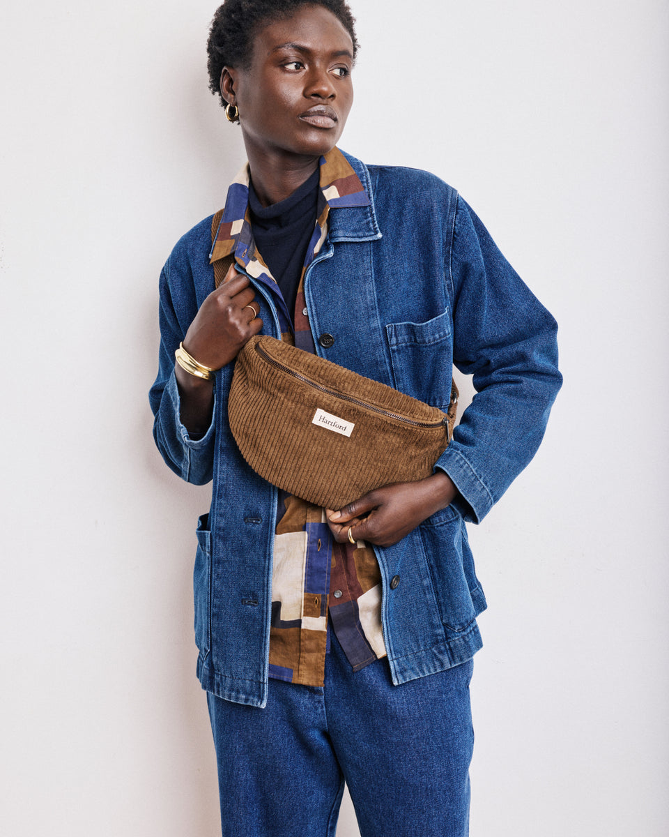 Etna Women's Mocha Corduroy Bag - Image alternative