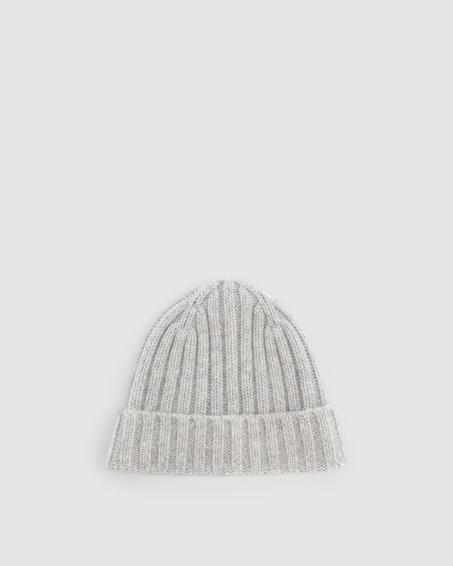 Bonnet Garçon en Laine & Cachemire Gris Chiné