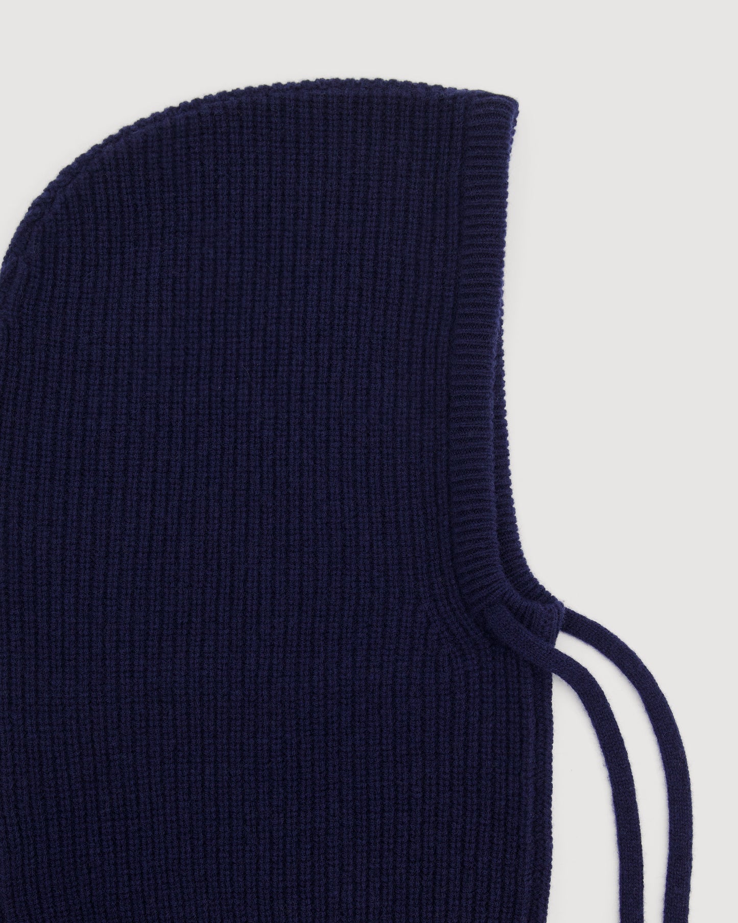 Cagoule Fille en Laine Mérinos & Cachemire Bleu Marine Mellon