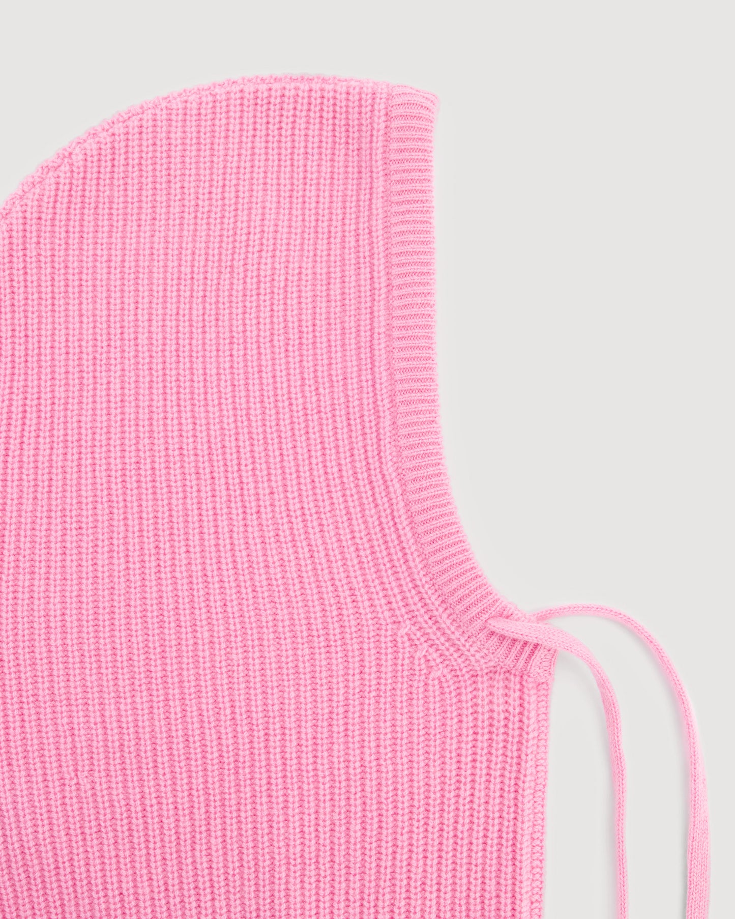 Cagoule Fille en Laine Mérinos & Cachemire Rose Mellon