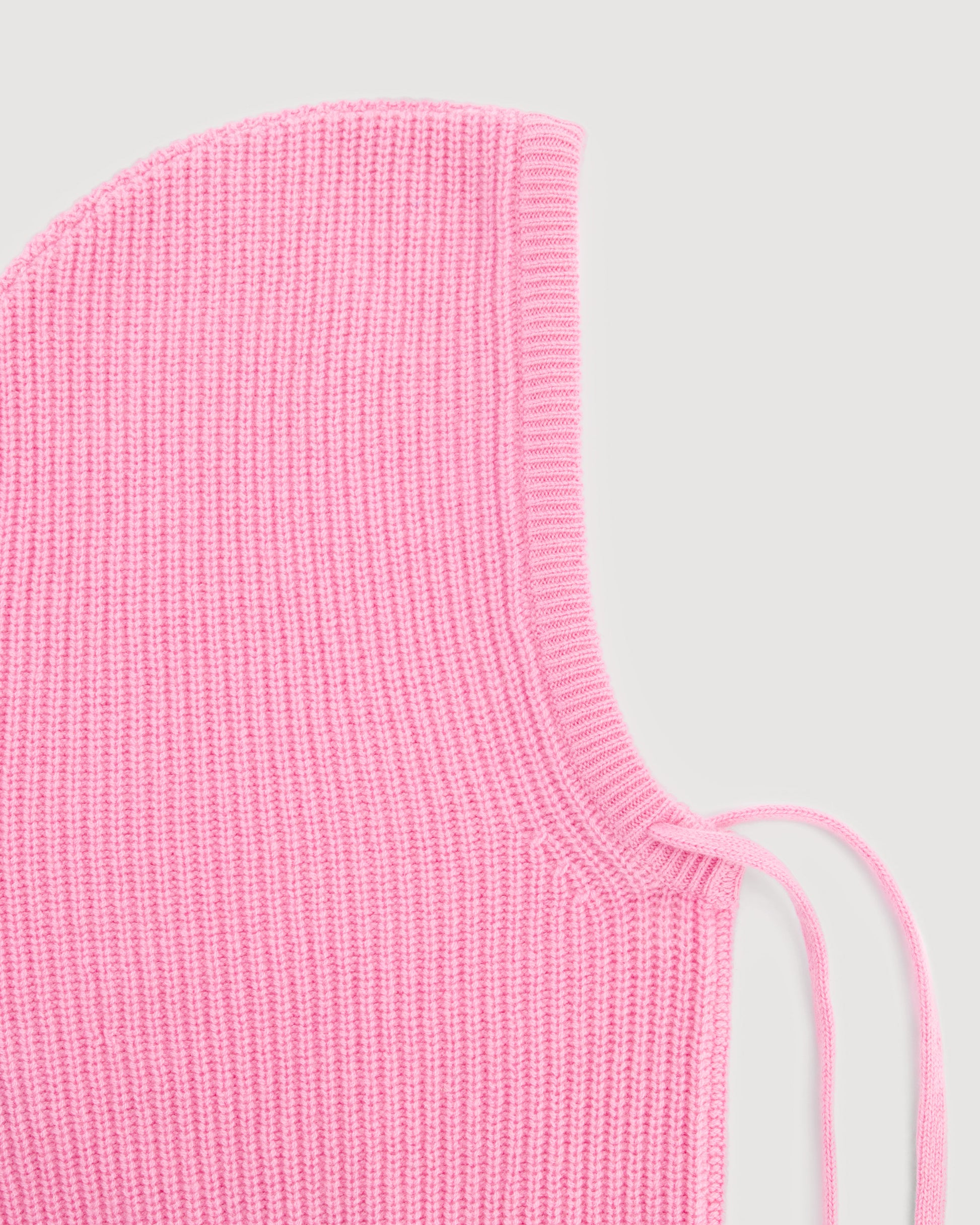 Cagoule Fille en Laine Mérinos & Cachemire Rose Mellon