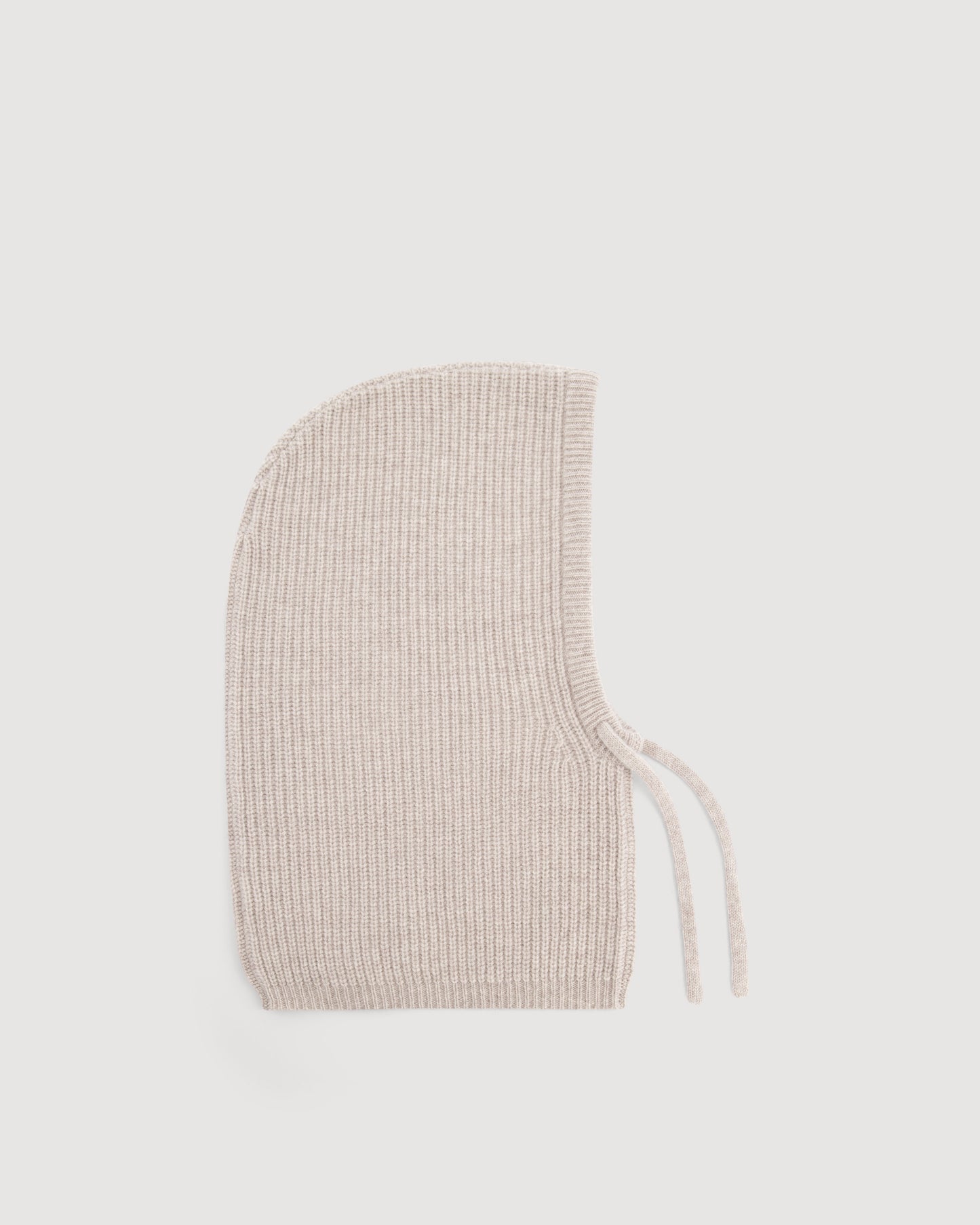 Cagoule Fille en Laine Mérinos & Cachemire Taupe Mellon