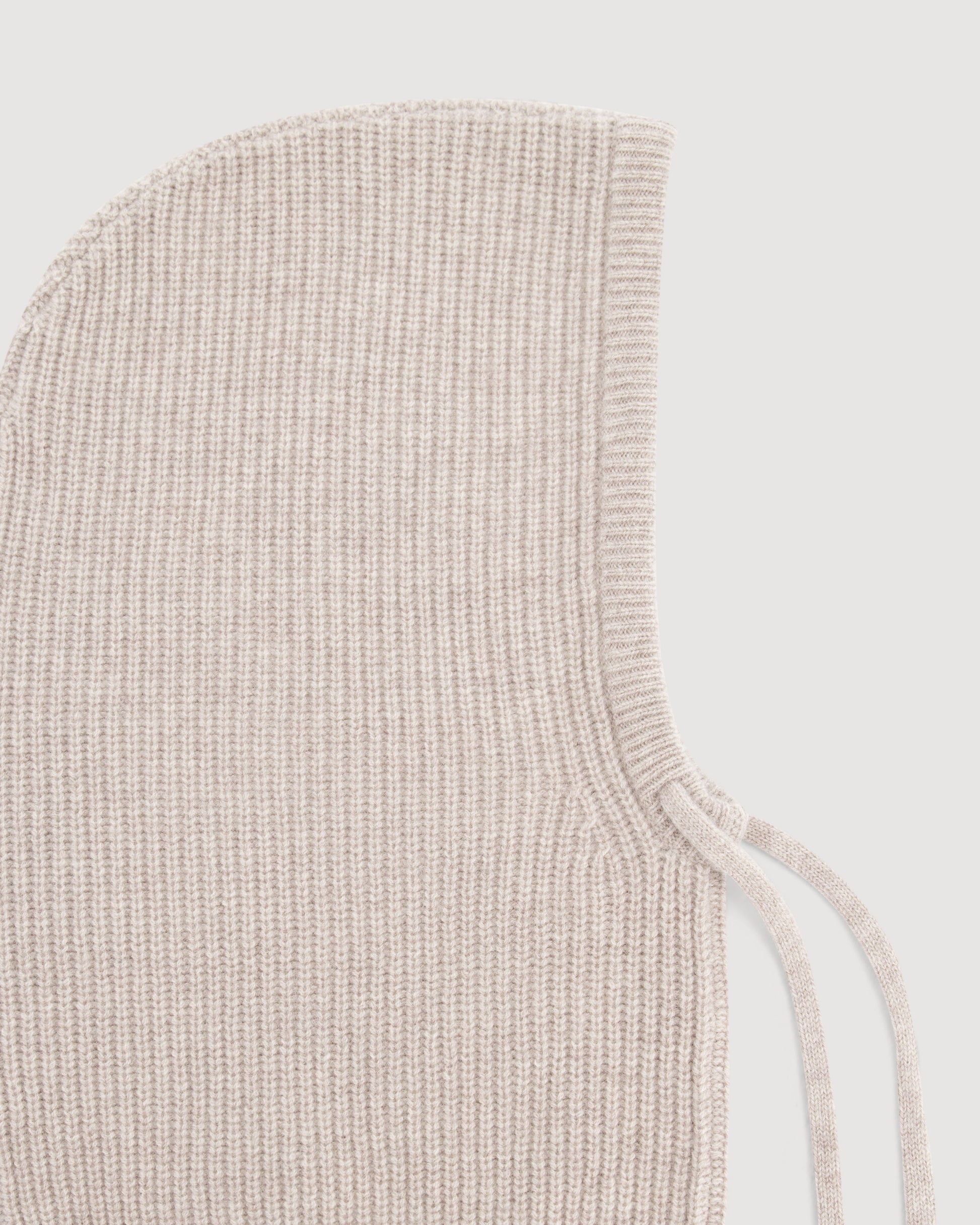 Cagoule Fille en Laine Mérinos & Cachemire Taupe Mellon