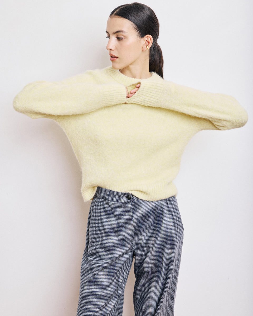 Pull Femme en Alpaga Jaune Maiwen - Image alternative