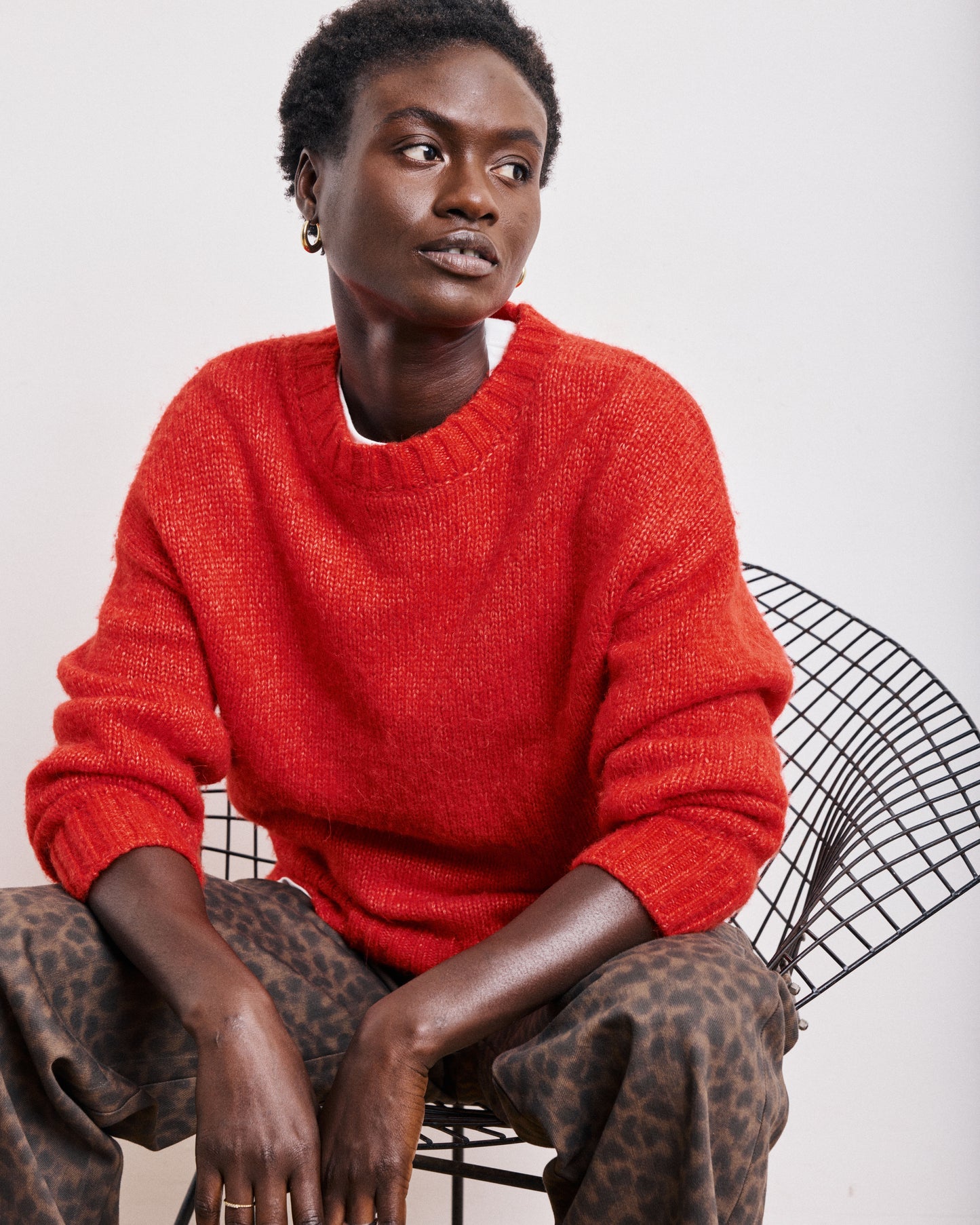 Mage Women's Red Laine & Alpaca Sweat