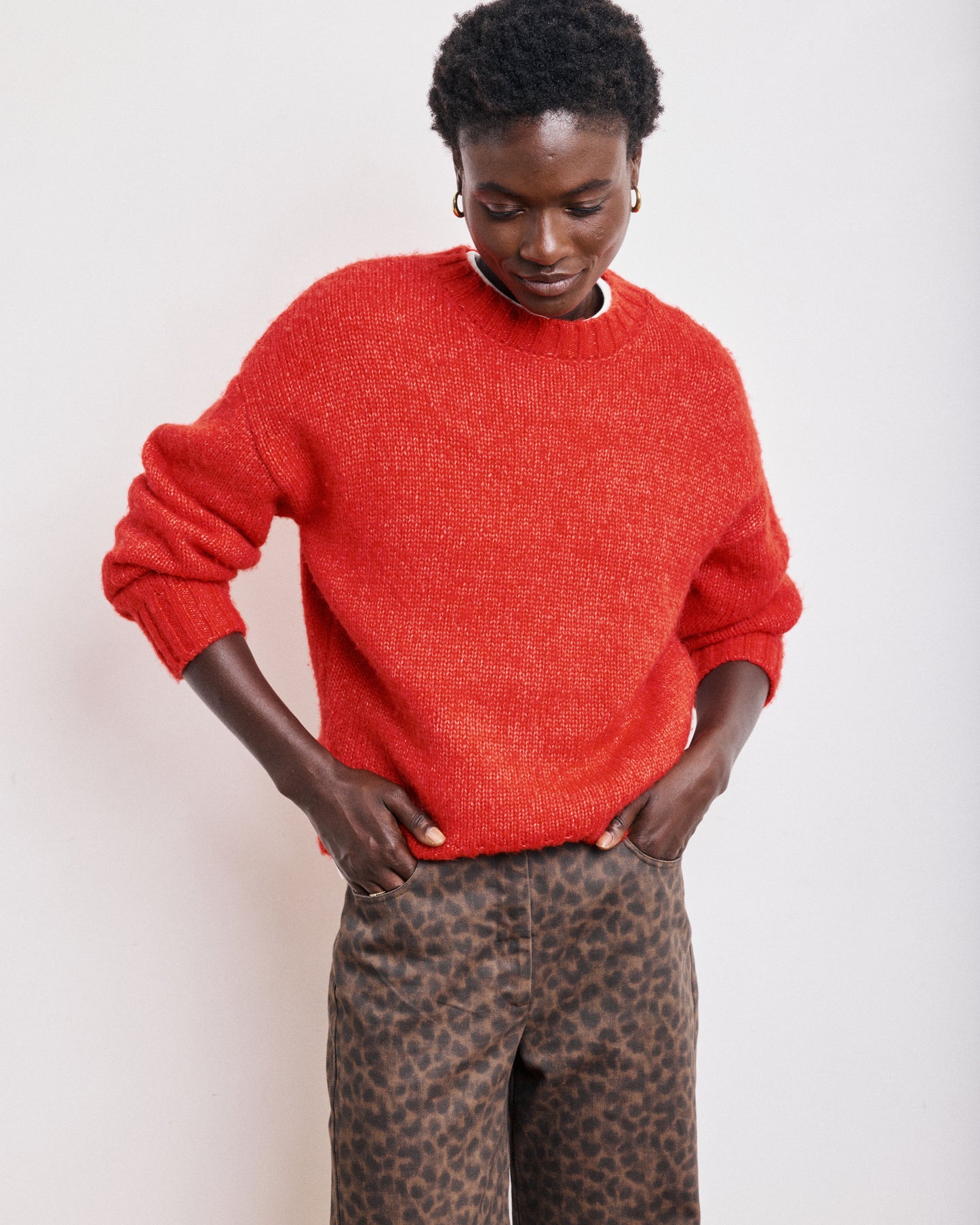 Mage Women's Red Laine & Alpaca Sweat