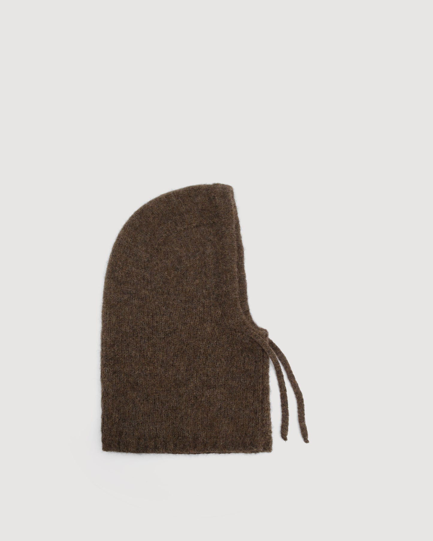 Cagoule Femme en Alpaga & Lurex Marron Merel