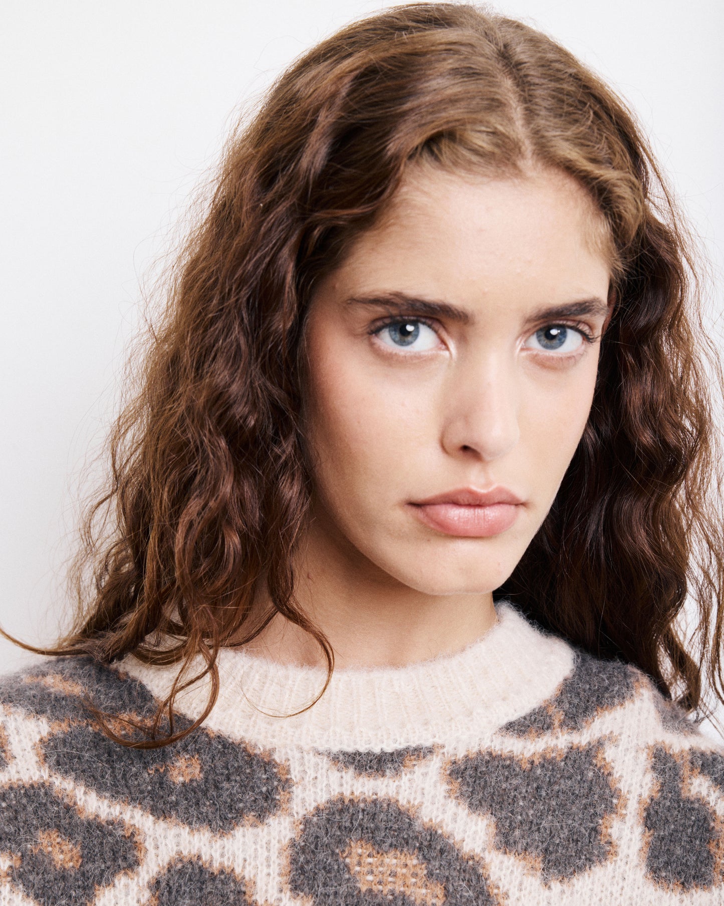 Pull Femme en Alpaga & Laine Léopard Mali