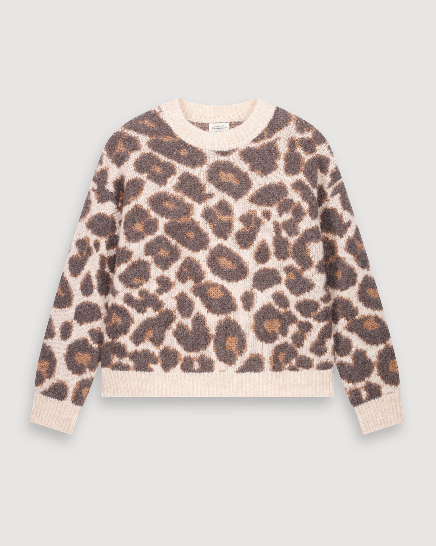 Mali Women's Leopard Alpaga & Wool Sweat