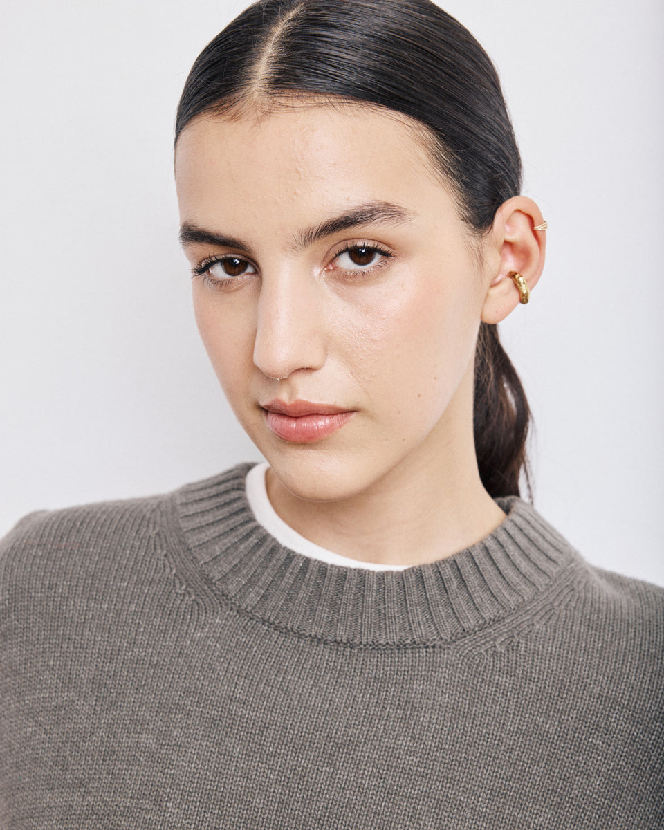 Magritte Women's Military Green Wool & Cashmere Blended Sweat - Image 3