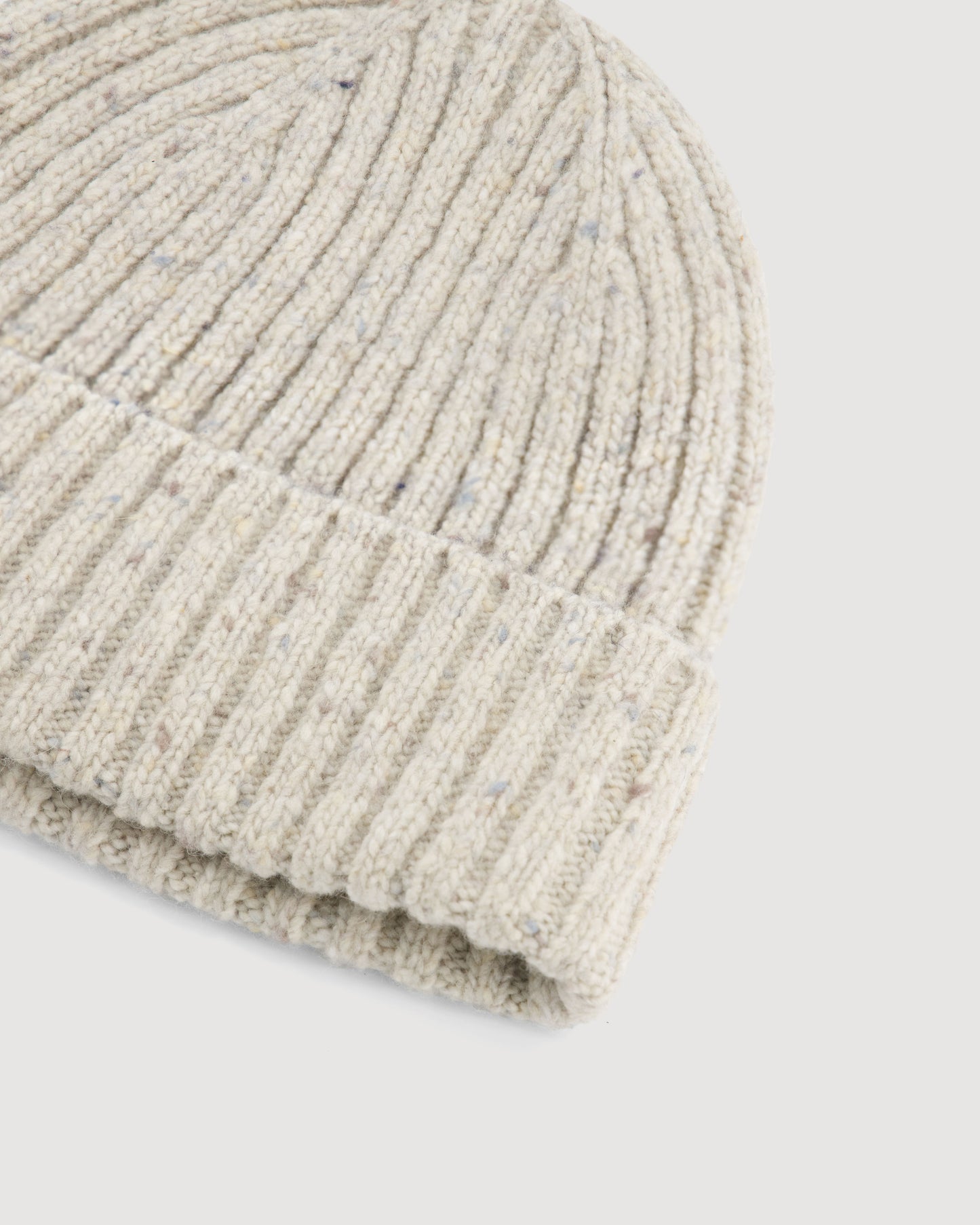 Bonnet Homme en Donegal de Laine & Alpaga Ecru